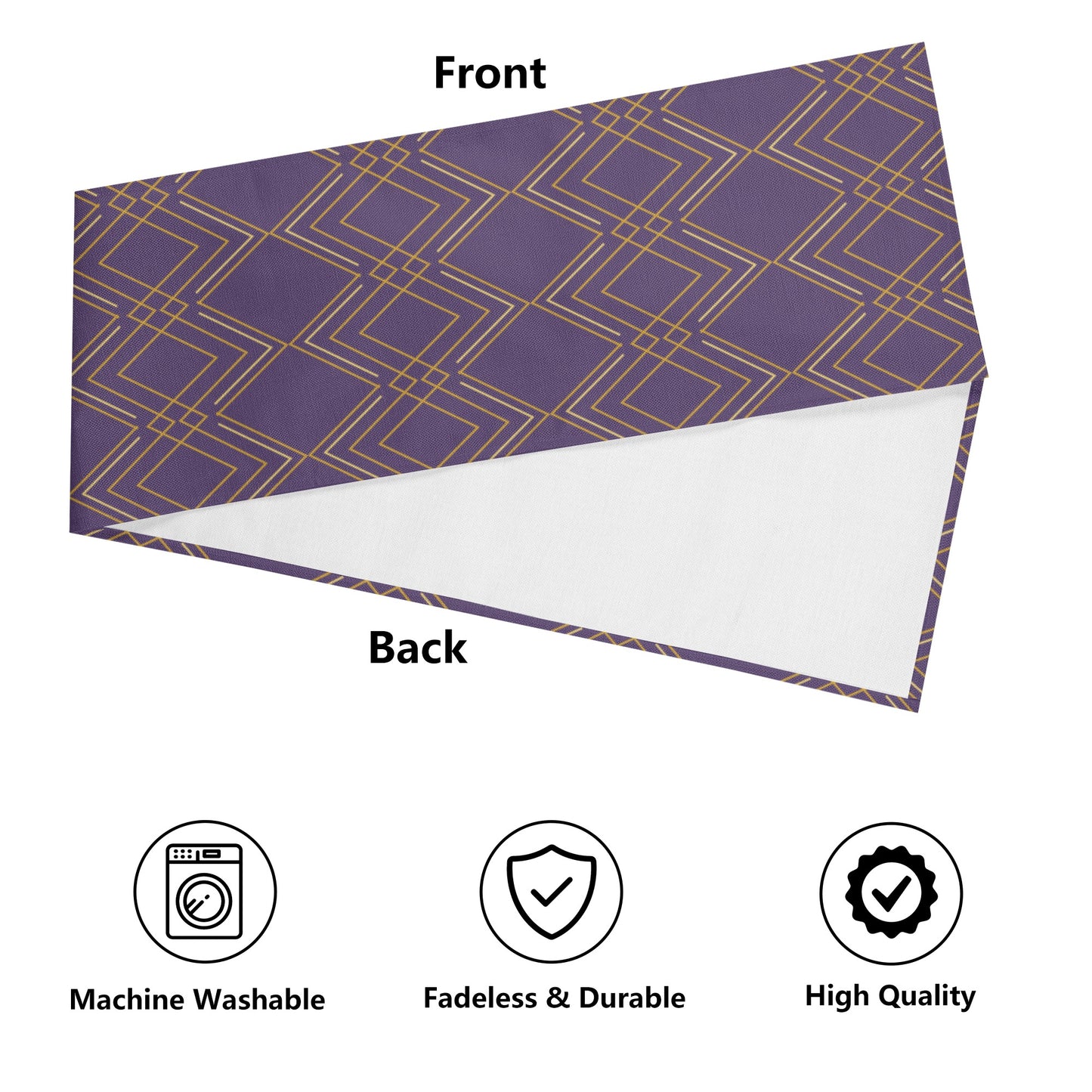 Violet Elegant Table Runner - Misfit Marketing Designs