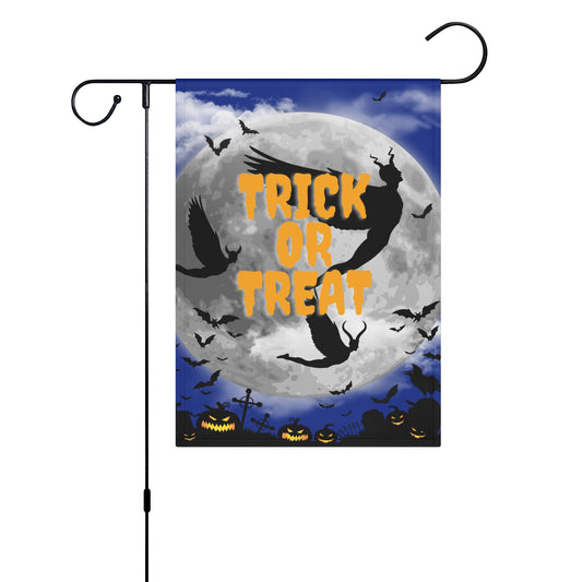 Flying Demons Trick or Treat Garden Flag - Misfit Marketing Designs