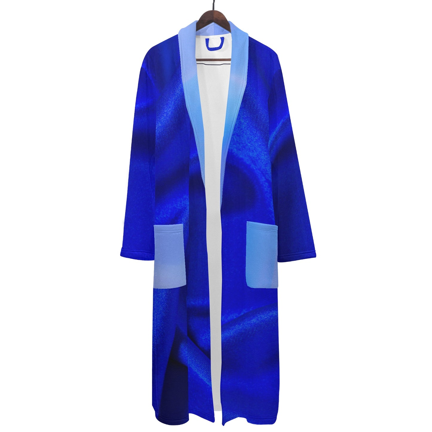 Dark Blue Mens Bathrobe - Misfit Marketing Designs