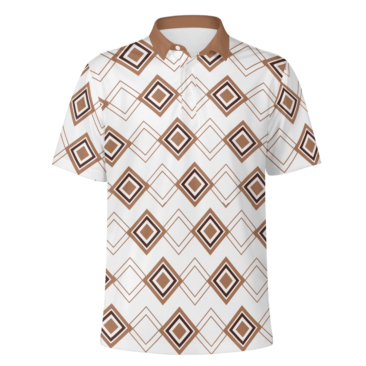 Hickory Art Deco Men's Polo - Stylish and Timeless Design - Misfit Marketing Design Studios