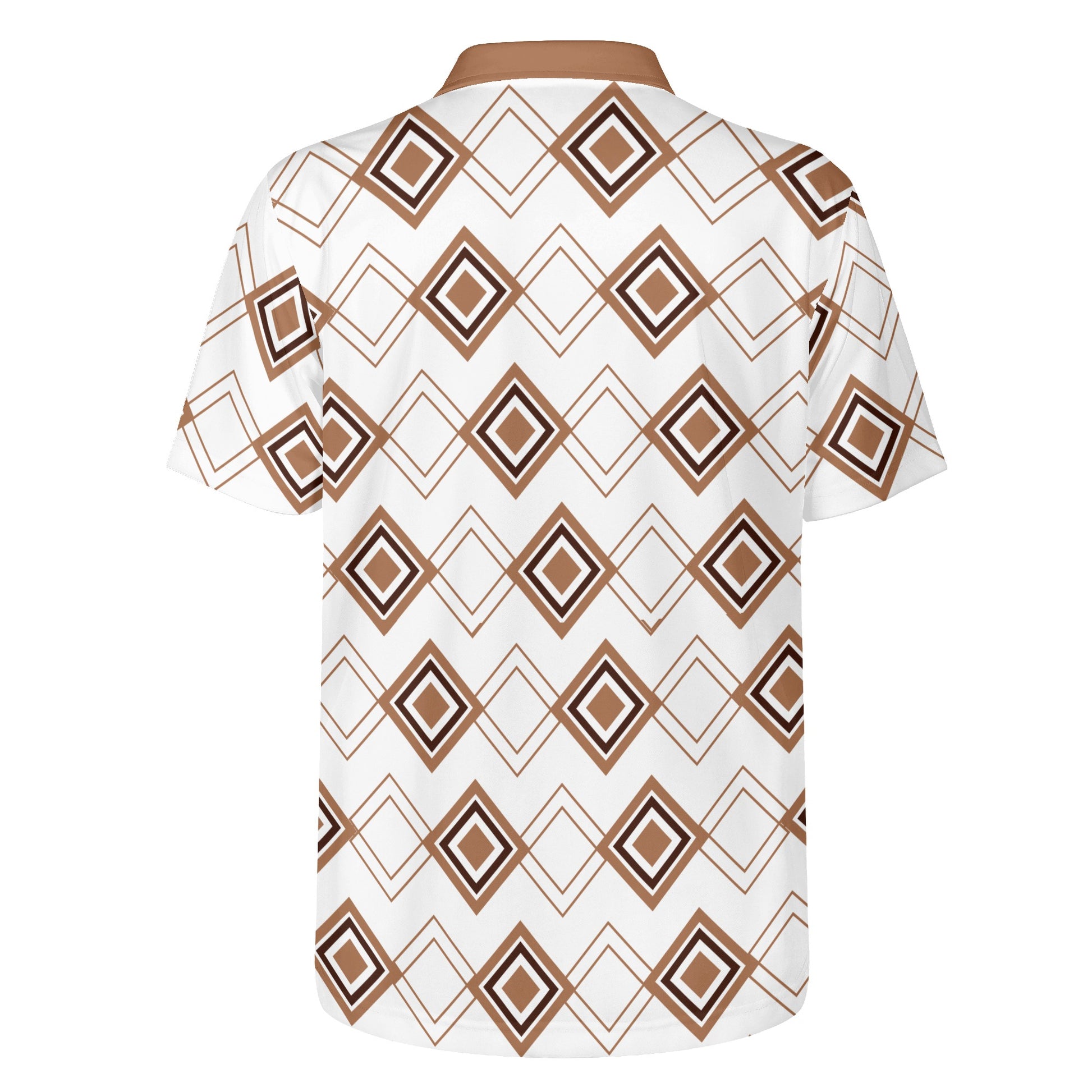 Hickory Art Deco Men's Polo - Stylish and Timeless Design - Misfit Marketing Design Studios