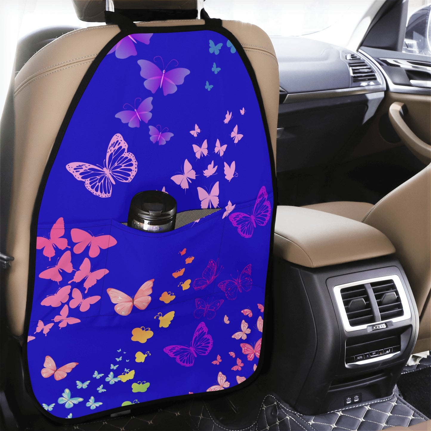 Butterfly Back Seat Organizer - Multi-Pocket for Car Storage - Holds Essentials on the Go - Misfit Marketing Design Studios