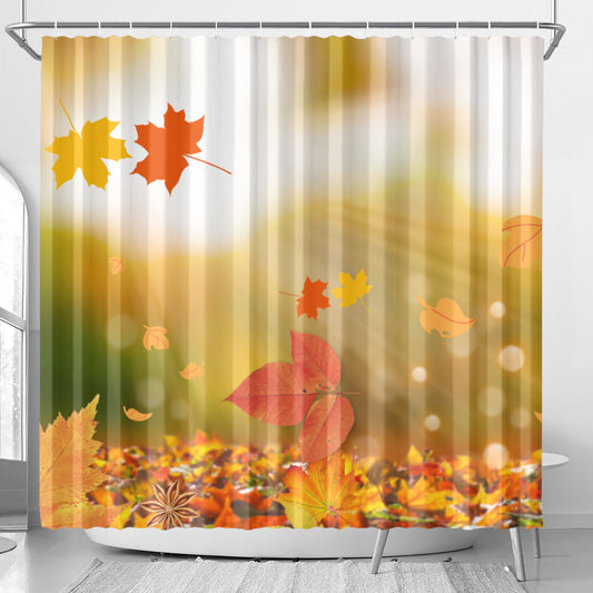 Autumn Breeze Shower Curtain - Rustic Bathroom Dcor - Misfit Marketing Design Studios