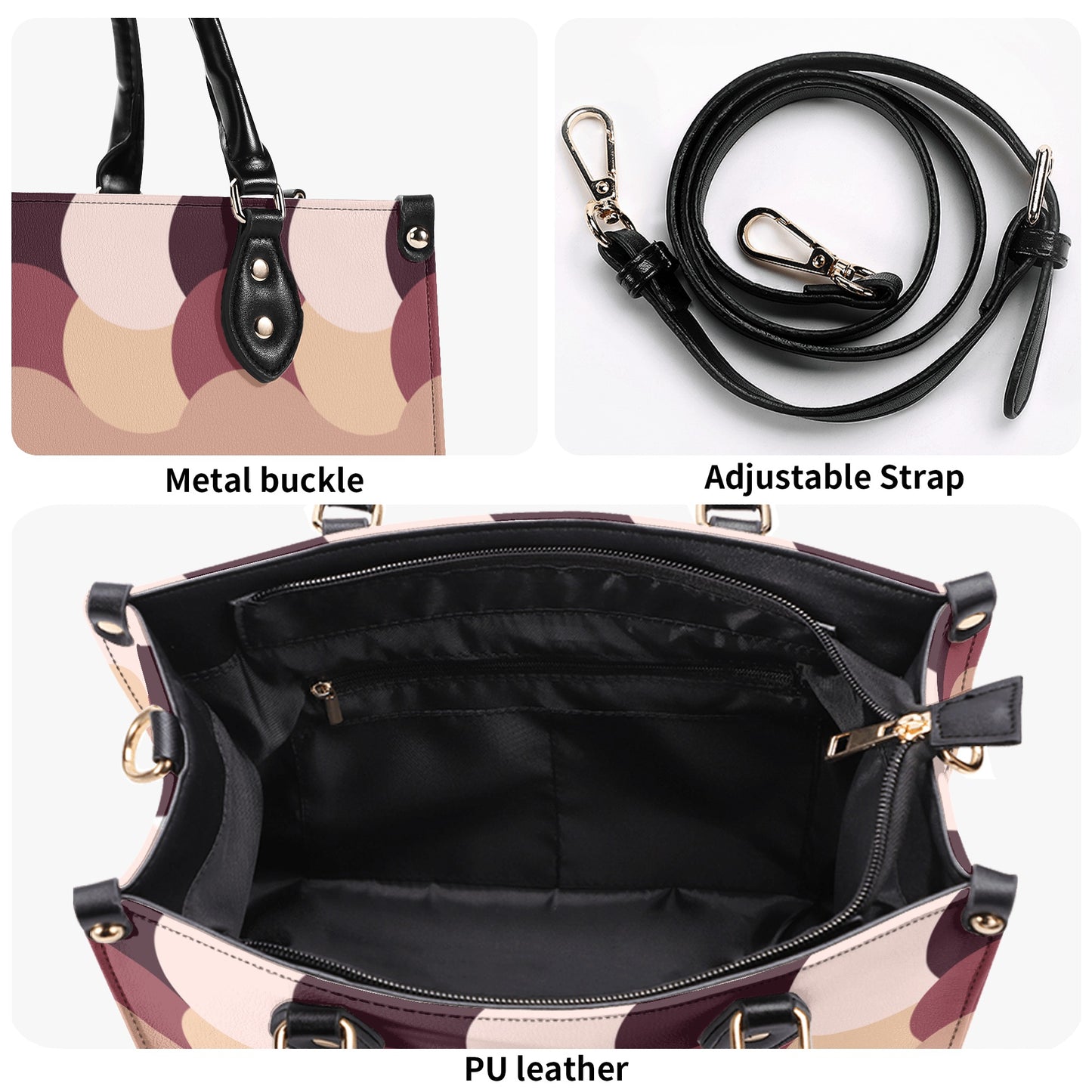 Luxury Faux Leather Fashion Handbag - Misfit Marketing Design Studios