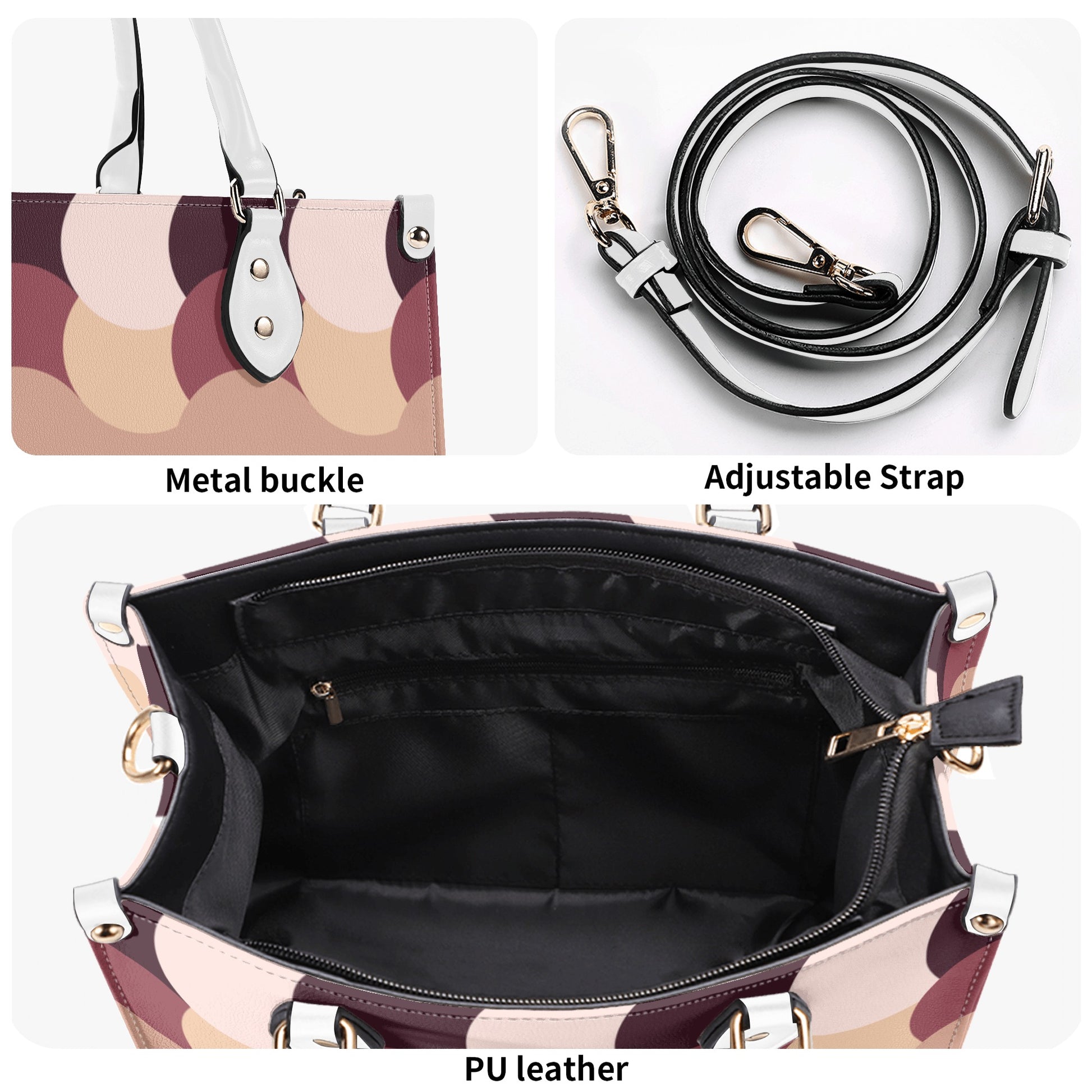 Luxury Faux Leather Fashion Handbag - Misfit Marketing Design Studios