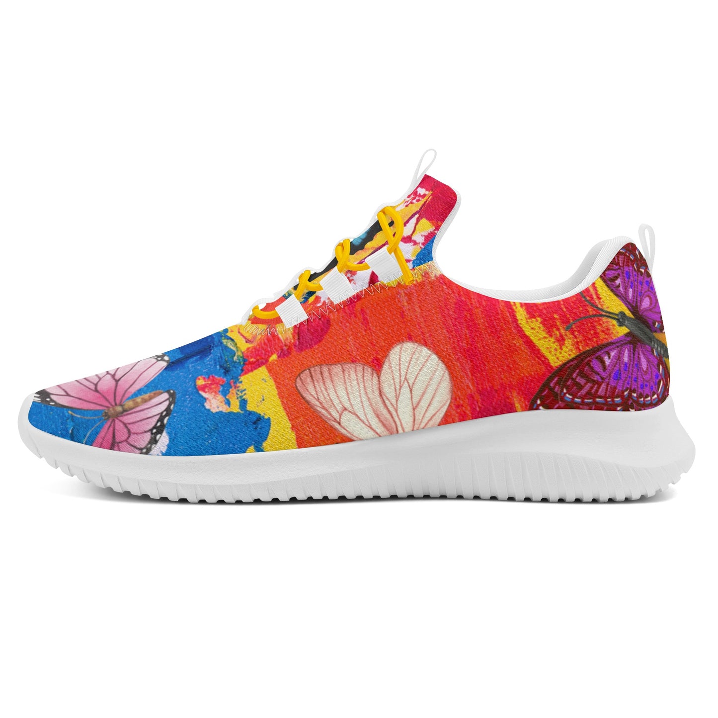 Lace Up Butterfly Medley Running Shoes for Women - Comfortable and Stylish - Misfit Marketing Design Studios