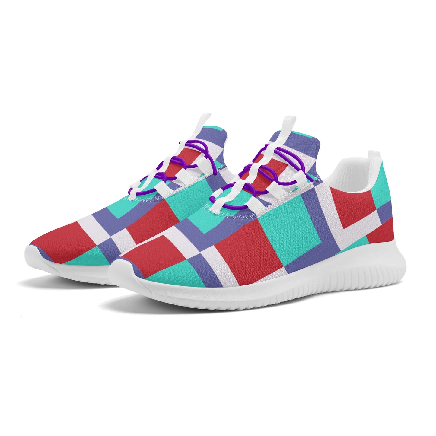 Summer Fun Lace Up Running Shoes for Women - Breathable and Stylish - Misfit Marketing Design Studios