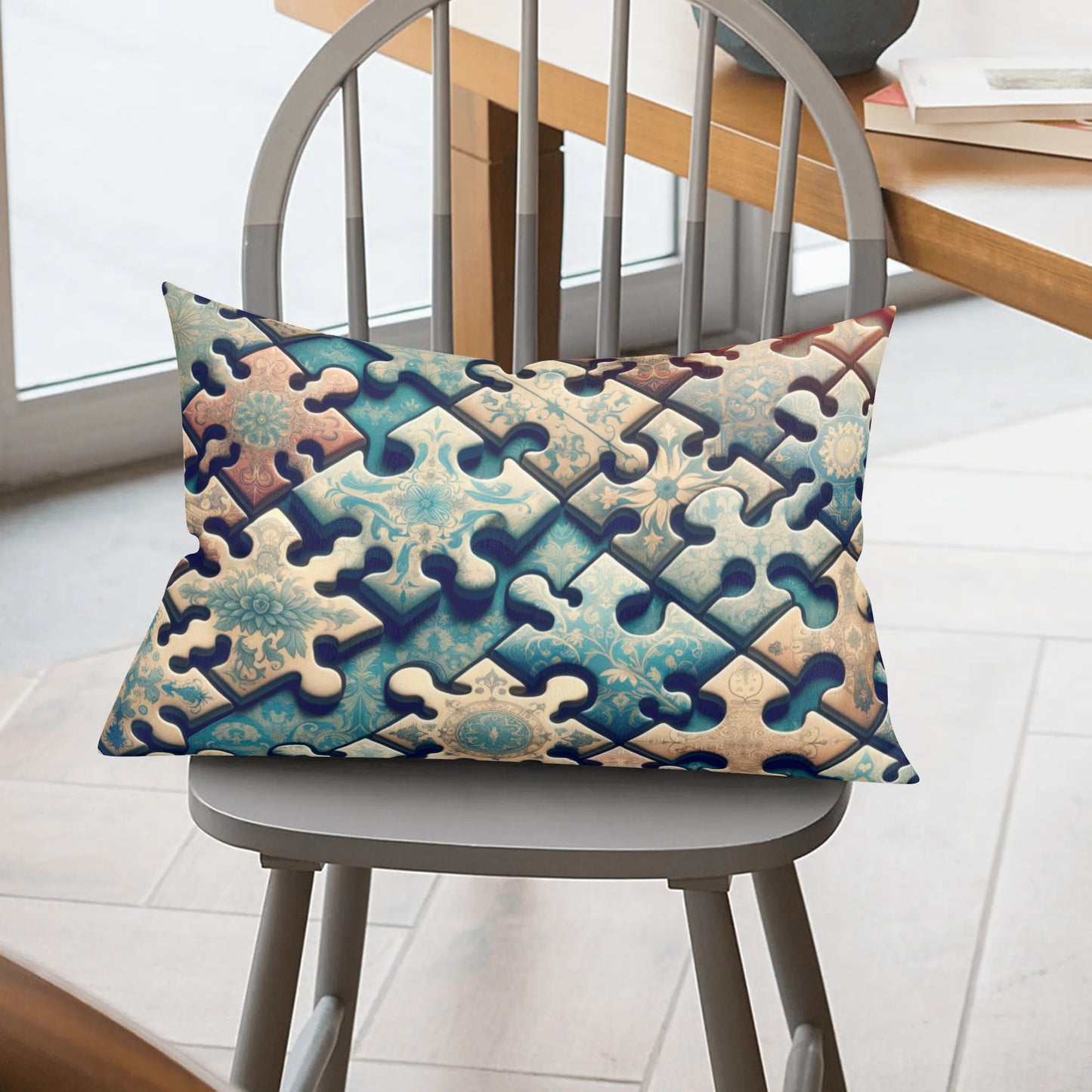 Fantasy Puzzle Pillowcase - Rectangular Design for a Fun and Cozy Touch - Misfit Marketing Design Studios