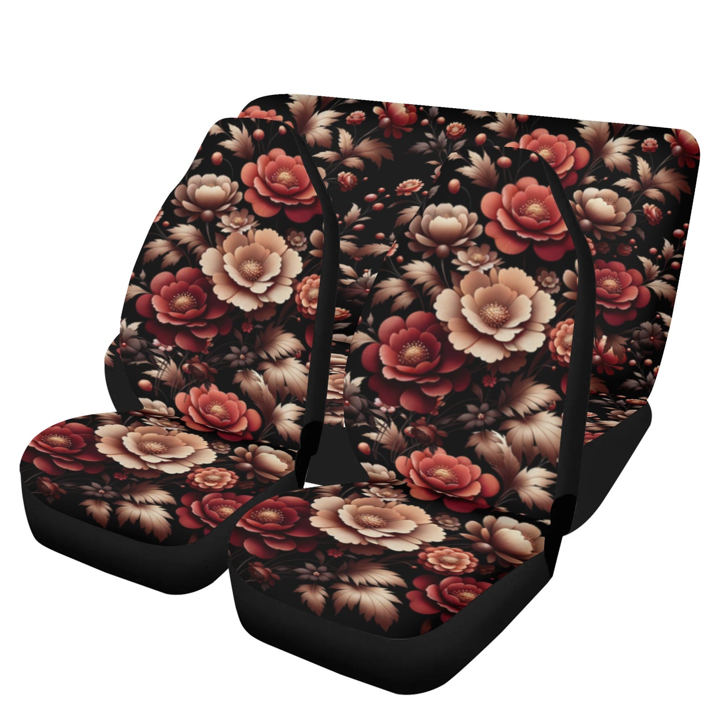 Lightweight Floral Car Seat Cover Set - Stylish Protection for Your Vehicle - Misfit Marketing Design Studios