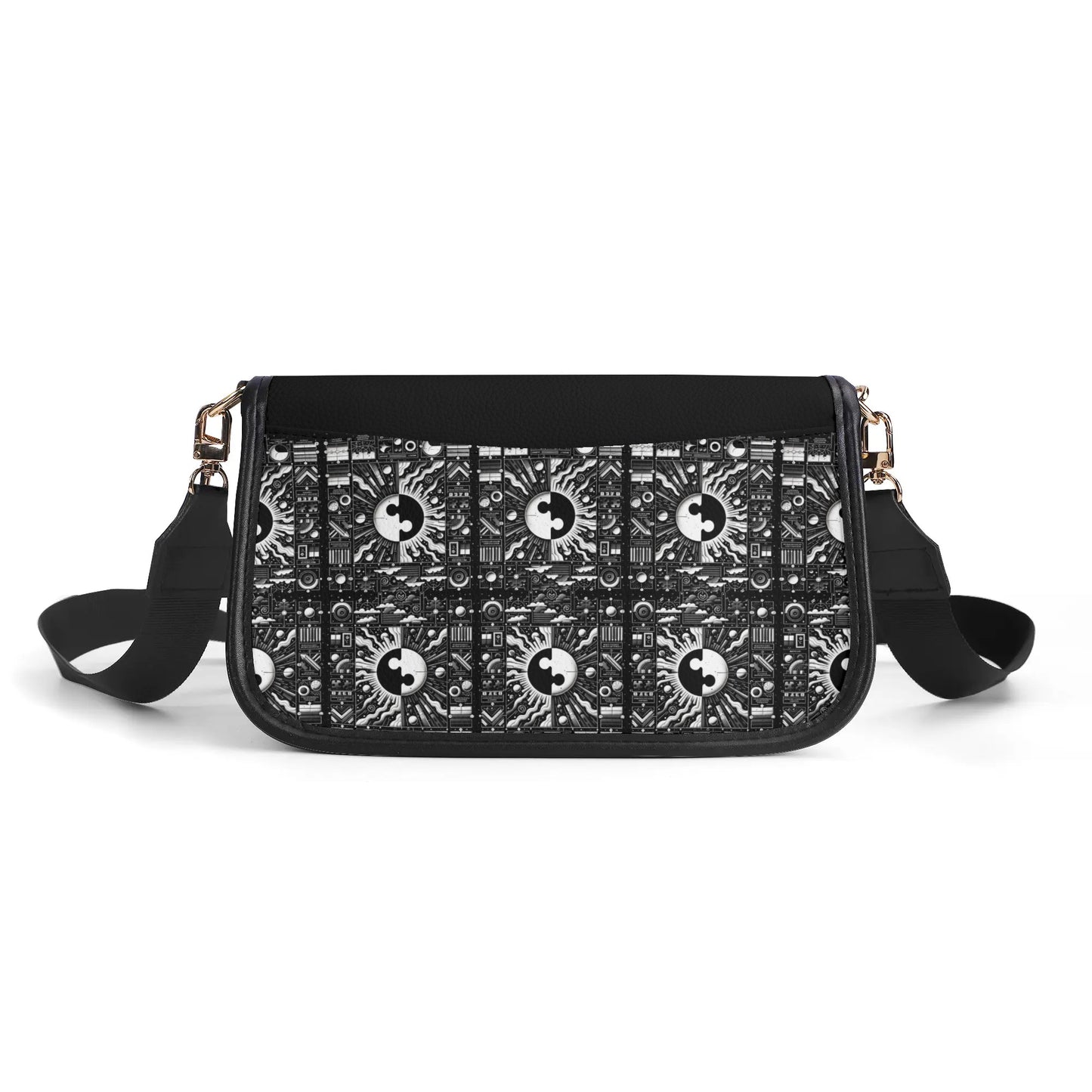 Yin and Yang Chain Shoulder Bag - Unique and Stylish Crossbody Purse - Misfit Marketing Design Studios