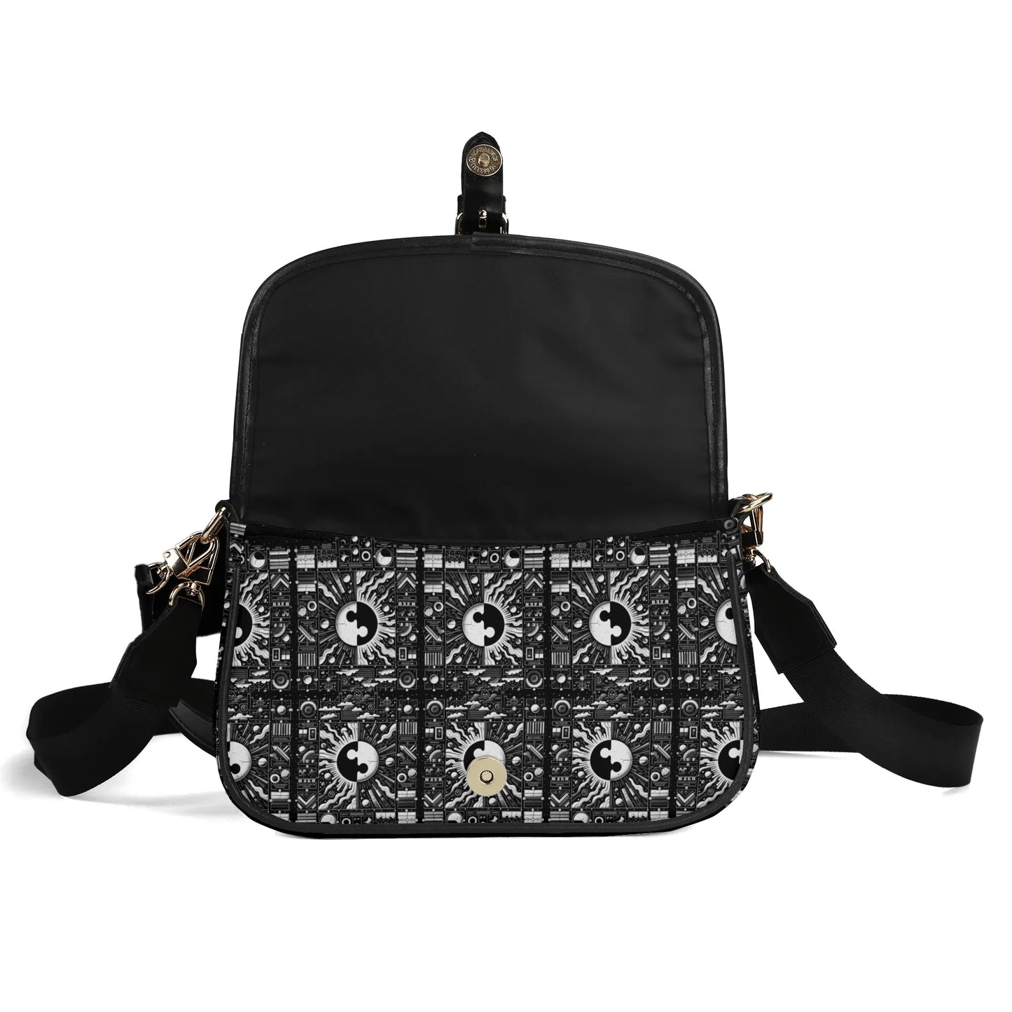 Yin and Yang Chain Shoulder Bag - Unique and Stylish Crossbody Purse - Misfit Marketing Design Studios