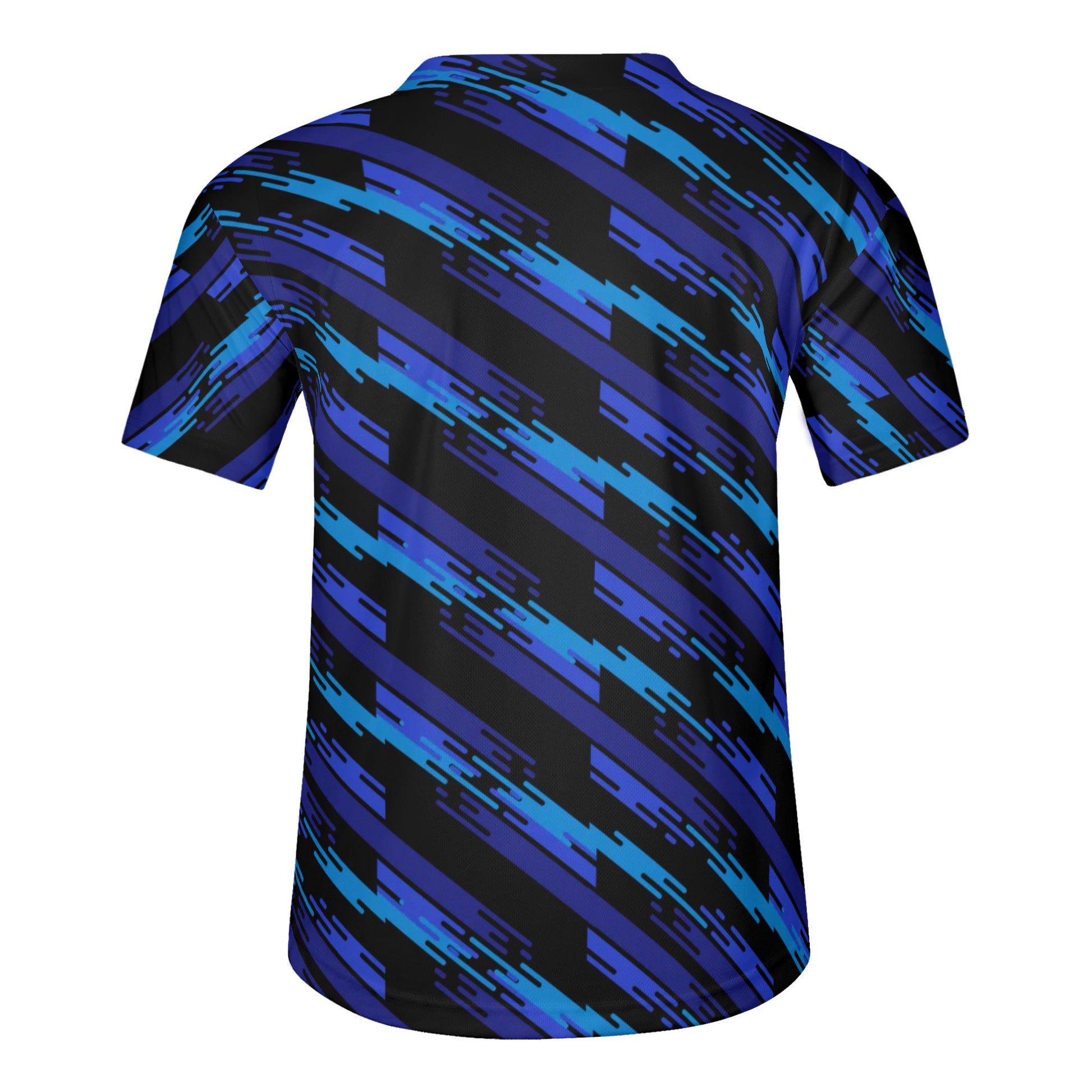 Men's Blue and Black short sleeve shirt- Lightweight  Comfortable - Misfit Marketing Design Studios