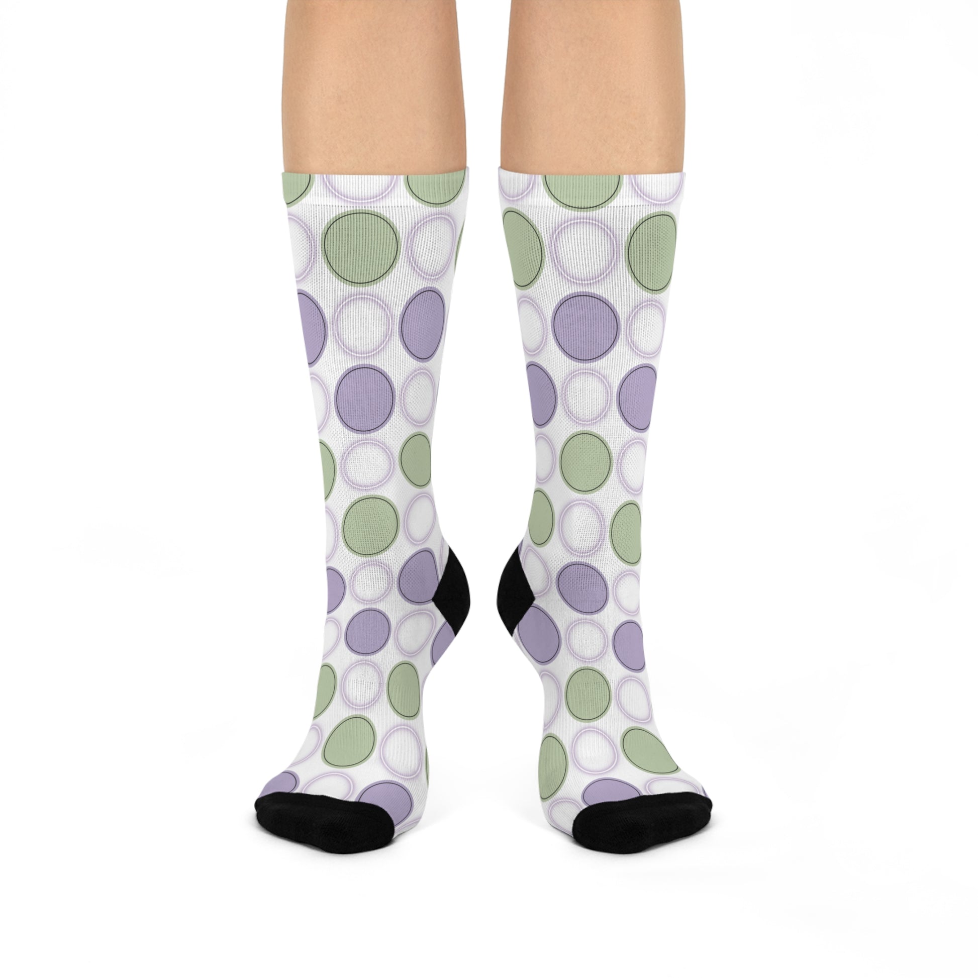 Easter Pastel Cushioned Crew Socks - Fashionable and Comfortable Addition to Your Wardrobe - Misfit Marketing Design Studios