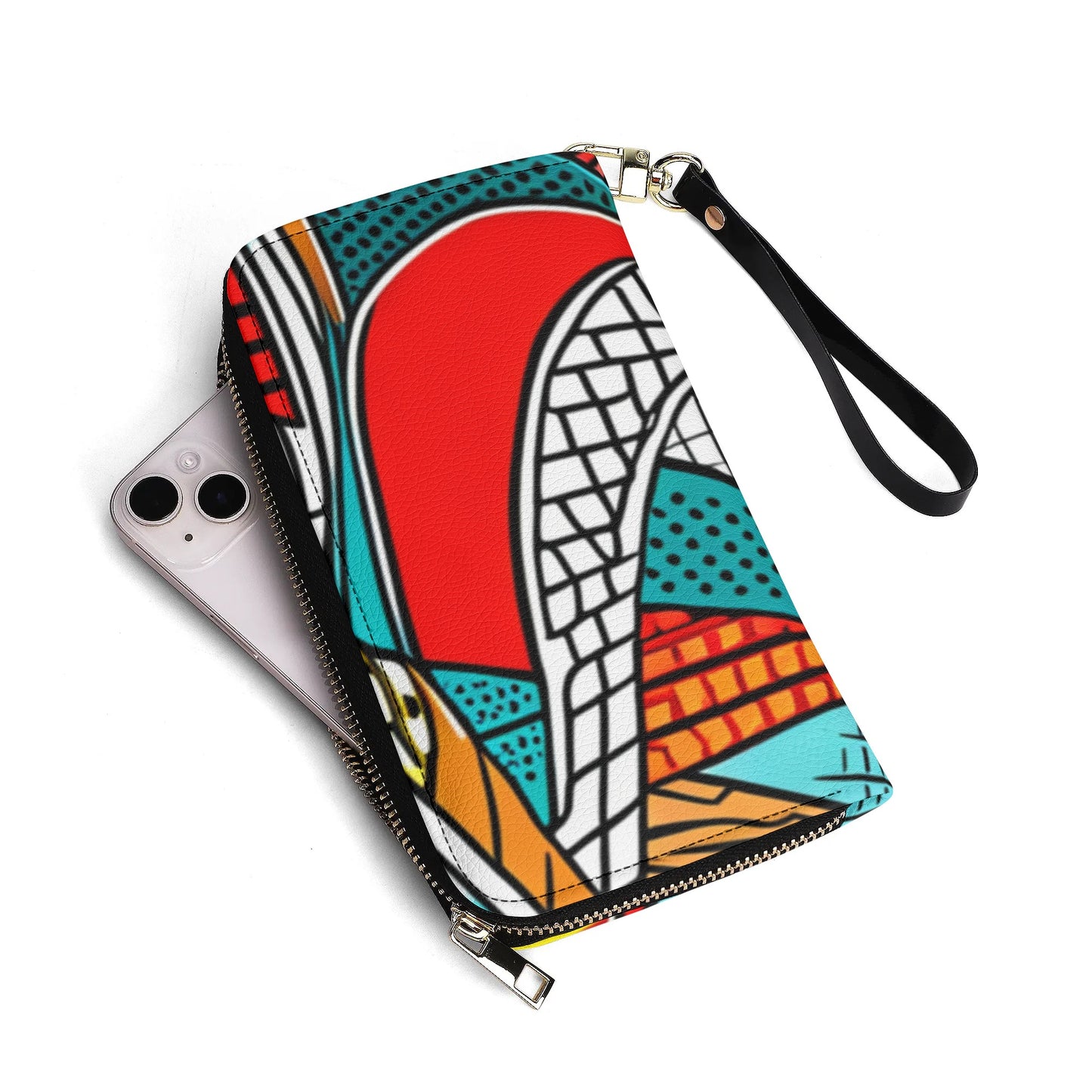 Colorful Abstract PU Leather Wallet