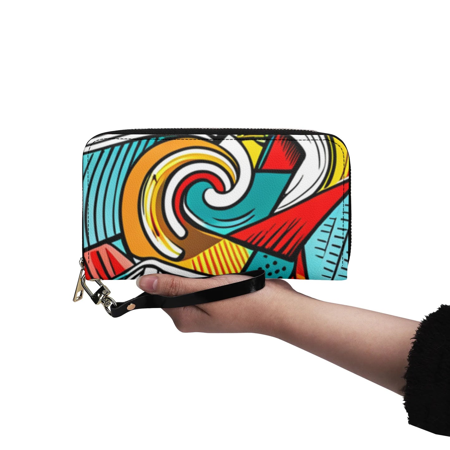 Colorful Abstract PU Leather Wallet