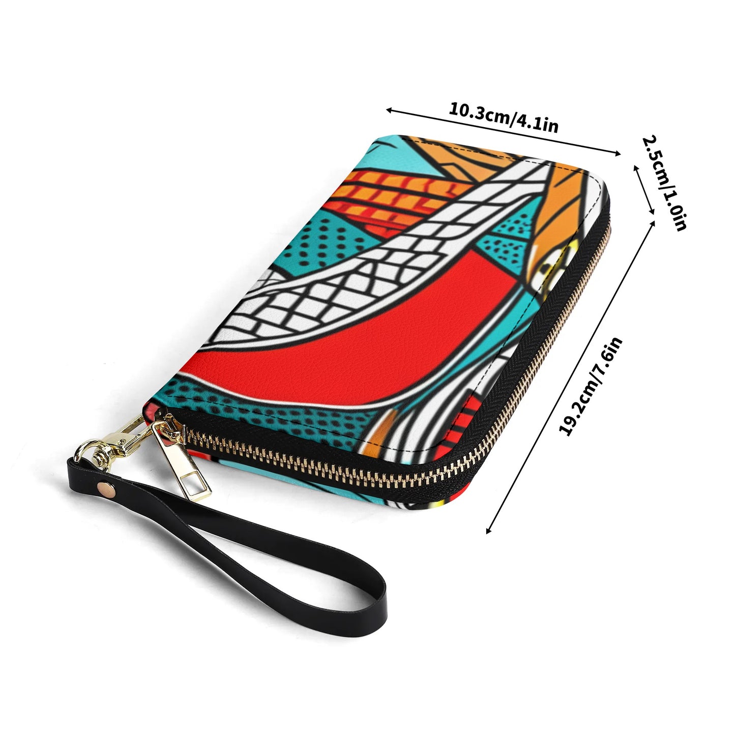 Colorful Abstract PU Leather Wallet