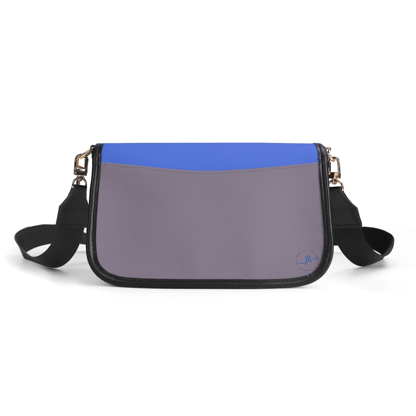 Periwinkle and Lavender Color Block Chain Shoulder Bag