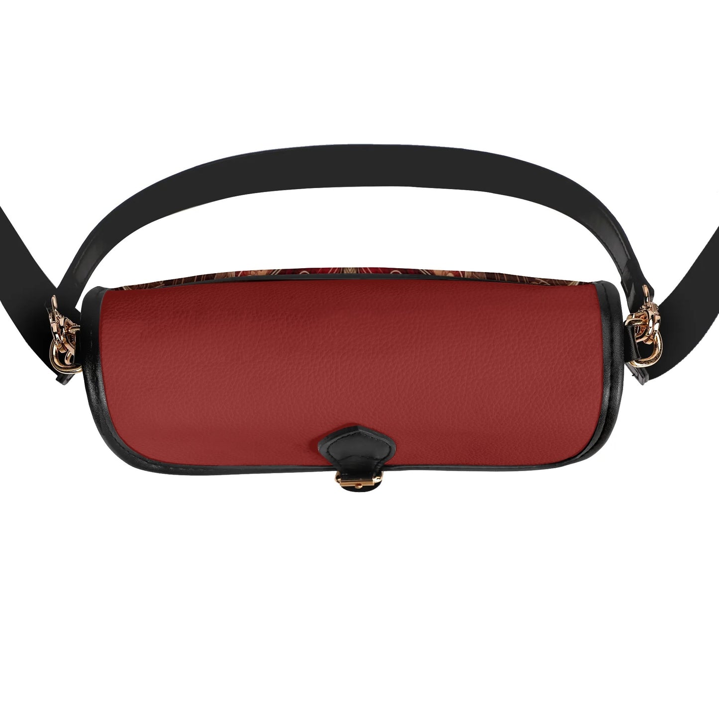 Womens Red Butterfly Crossbody Faux Leather Bag