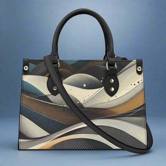 Abstract Leather Womens Handbag - Perfect Daily Companion