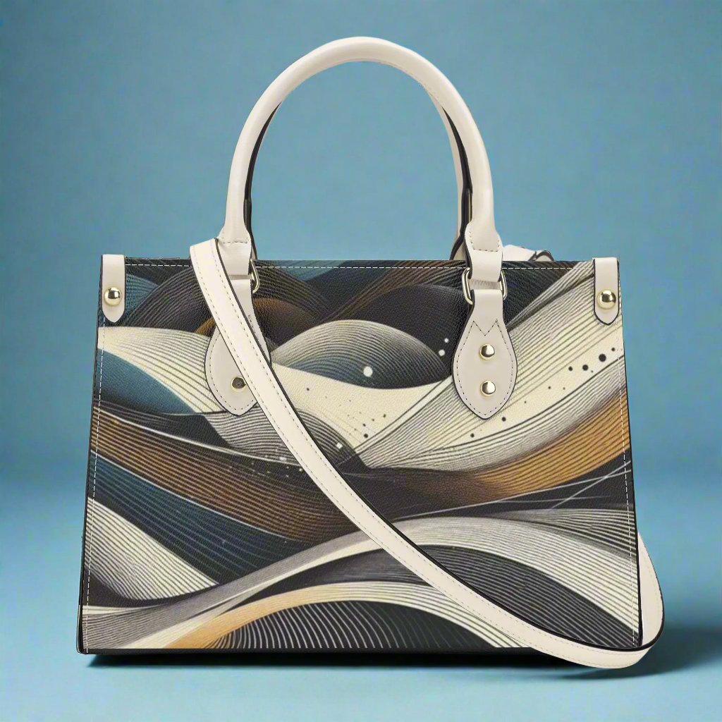 Abstract Leather Womens Handbag - Perfect Daily Companion