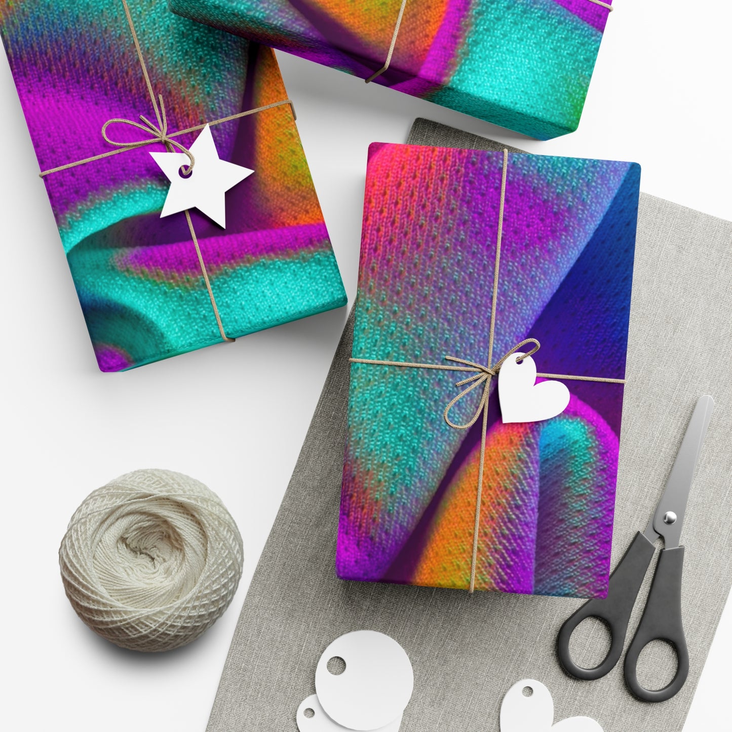 Multi Colorful Gift Wrap Paper - Misfit Marketing Design Studios