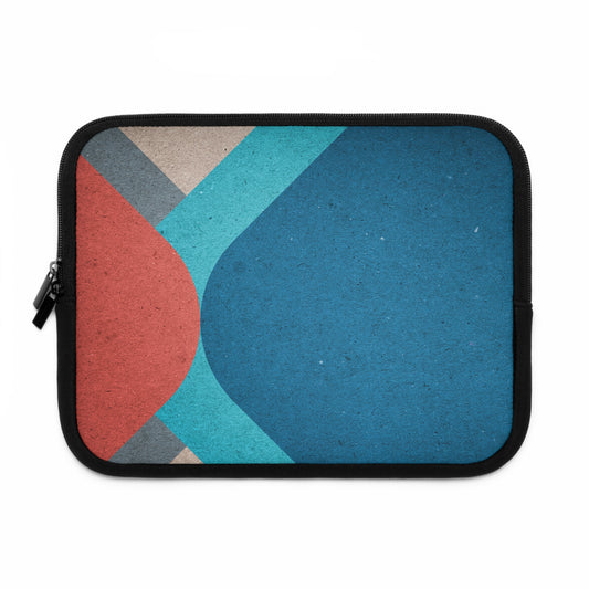 Retro Abstract Laptop Sleeve - Stylish and Protective for Travel or Work - Misfit Marketing Design Studios