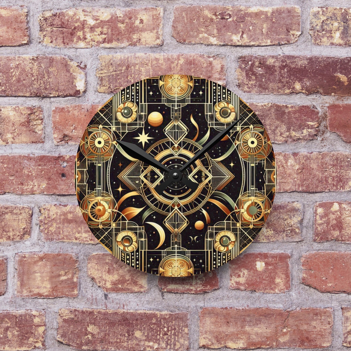 Space and Time Acrylic Wall Clock