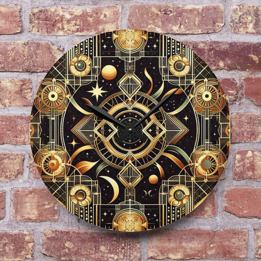 Space and Time Acrylic Wall Clock