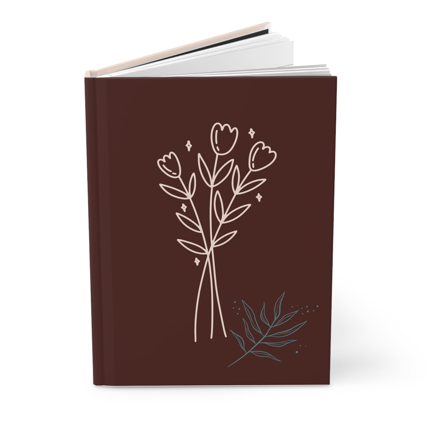 Simply Floral Hardcover Journal - Misfit Marketing Design Studios