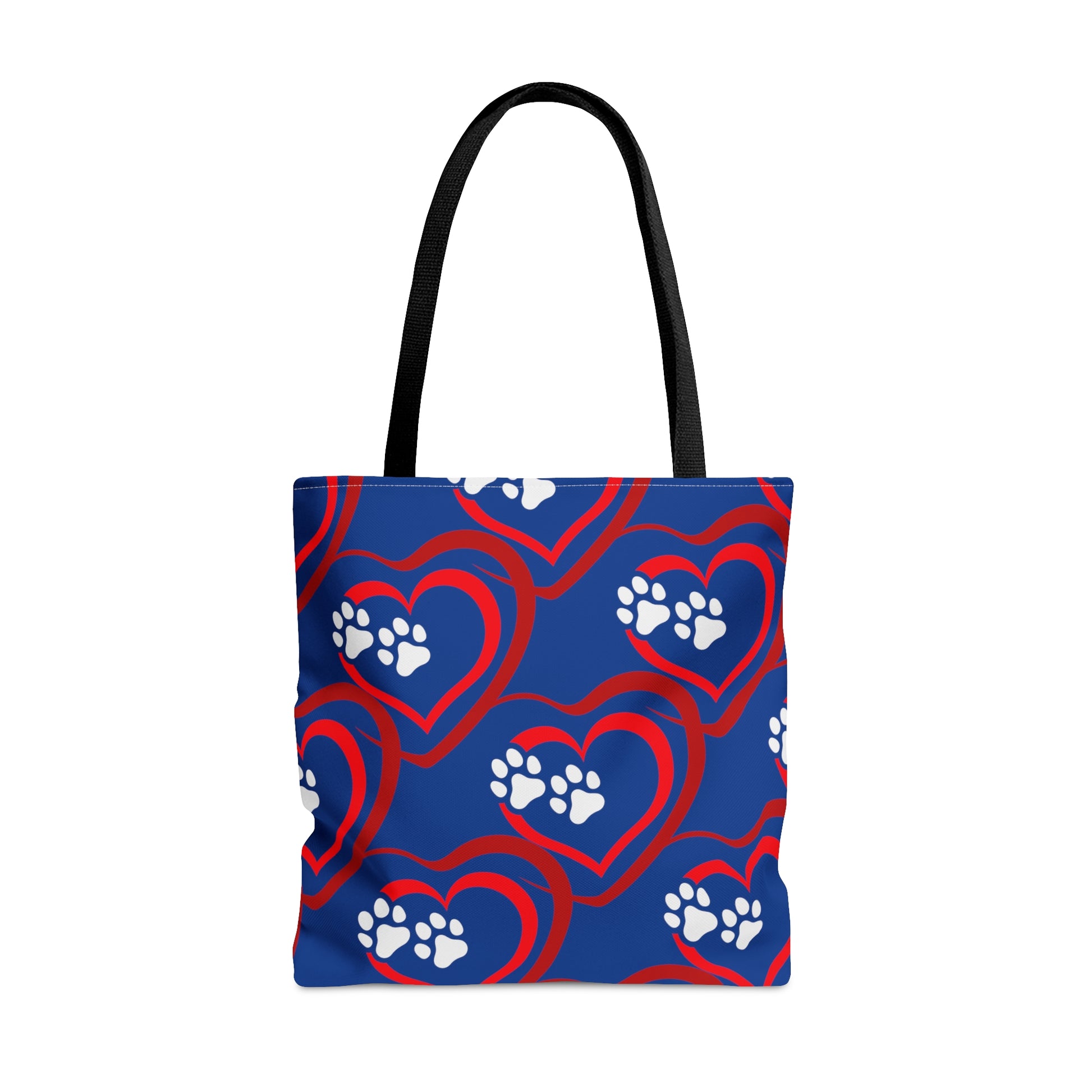 Paw Prints on My Heart Tote Bag - Misfit Marketing Design Studios