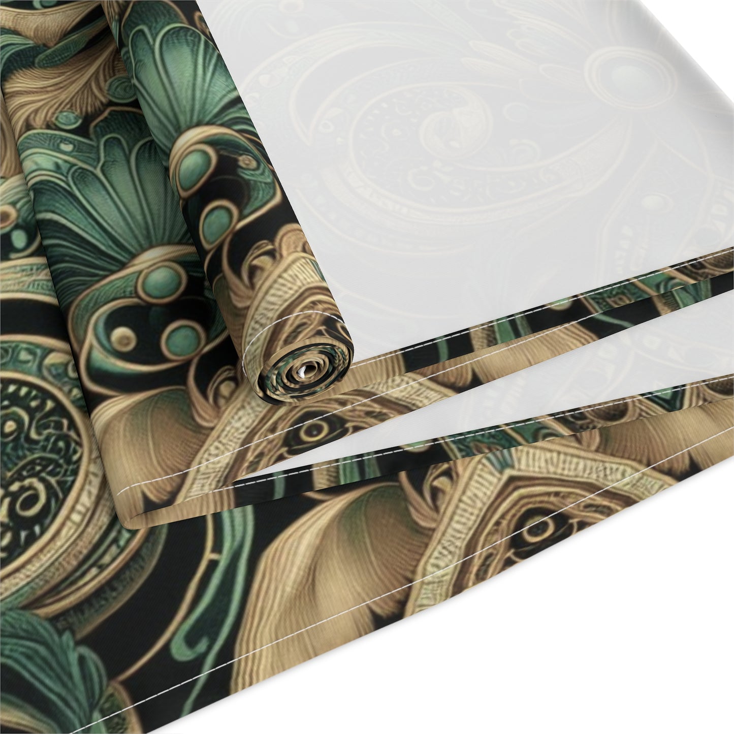 Ornate Emerald Table Runner