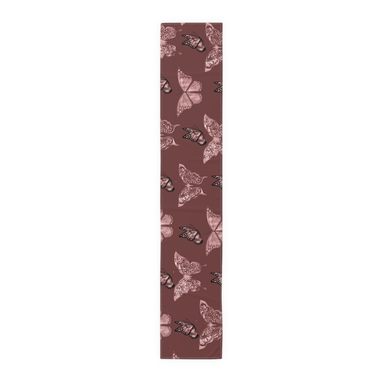 Butterfly Rose Table Runner - Elegant Home Decor Piece - Misfit Marketing Design Studios