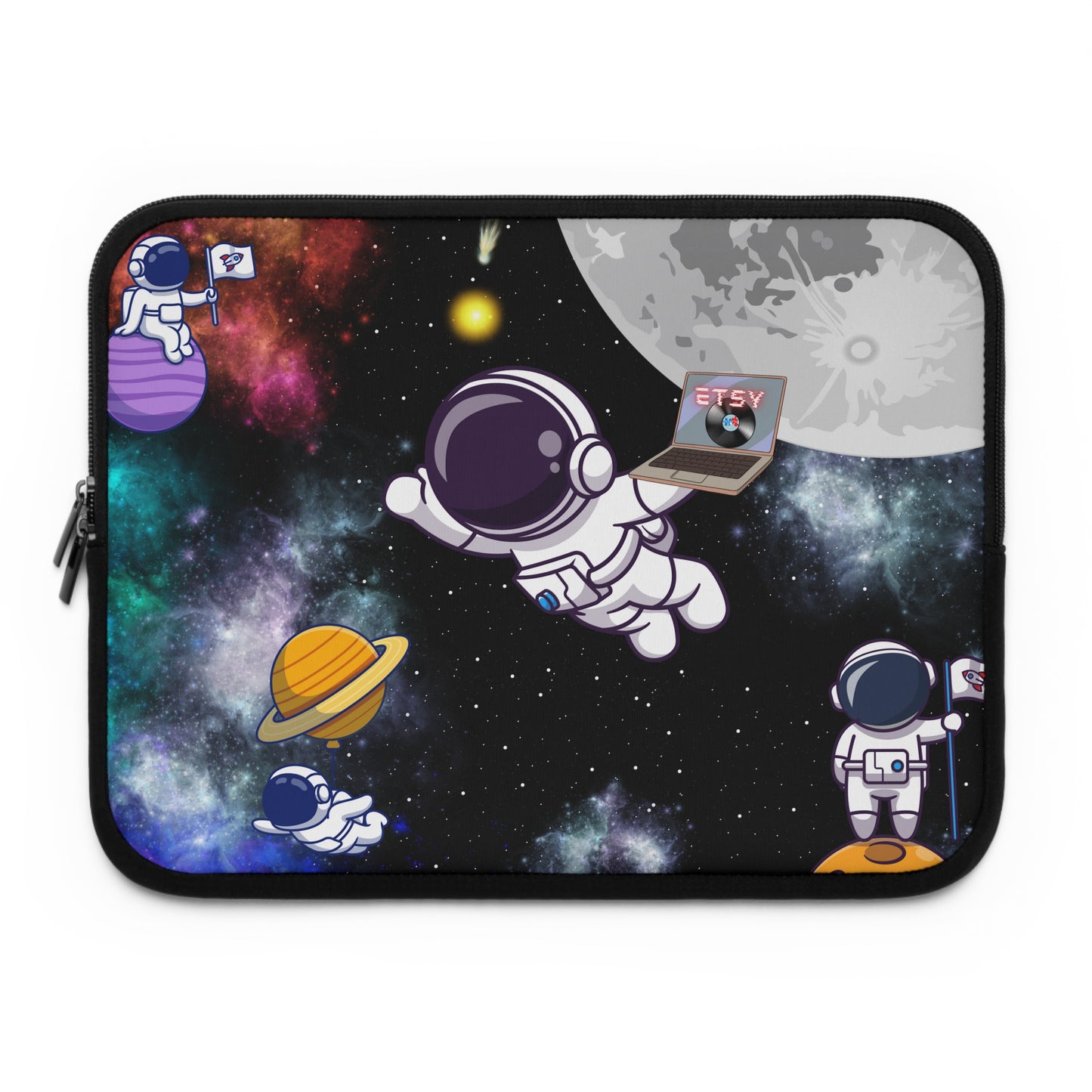 Junior Astronauts Laptop Sleeve - Misfit Marketing Designs