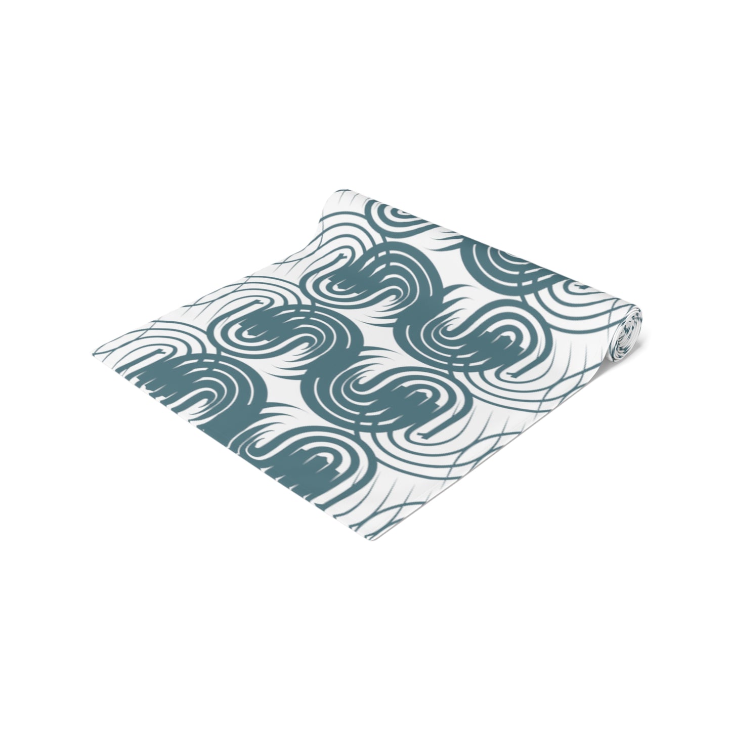 Paynes Gray Table Runner with Artistic Pattern - Elegant and Unique Home Decor - Misfit Marketing Design Studios