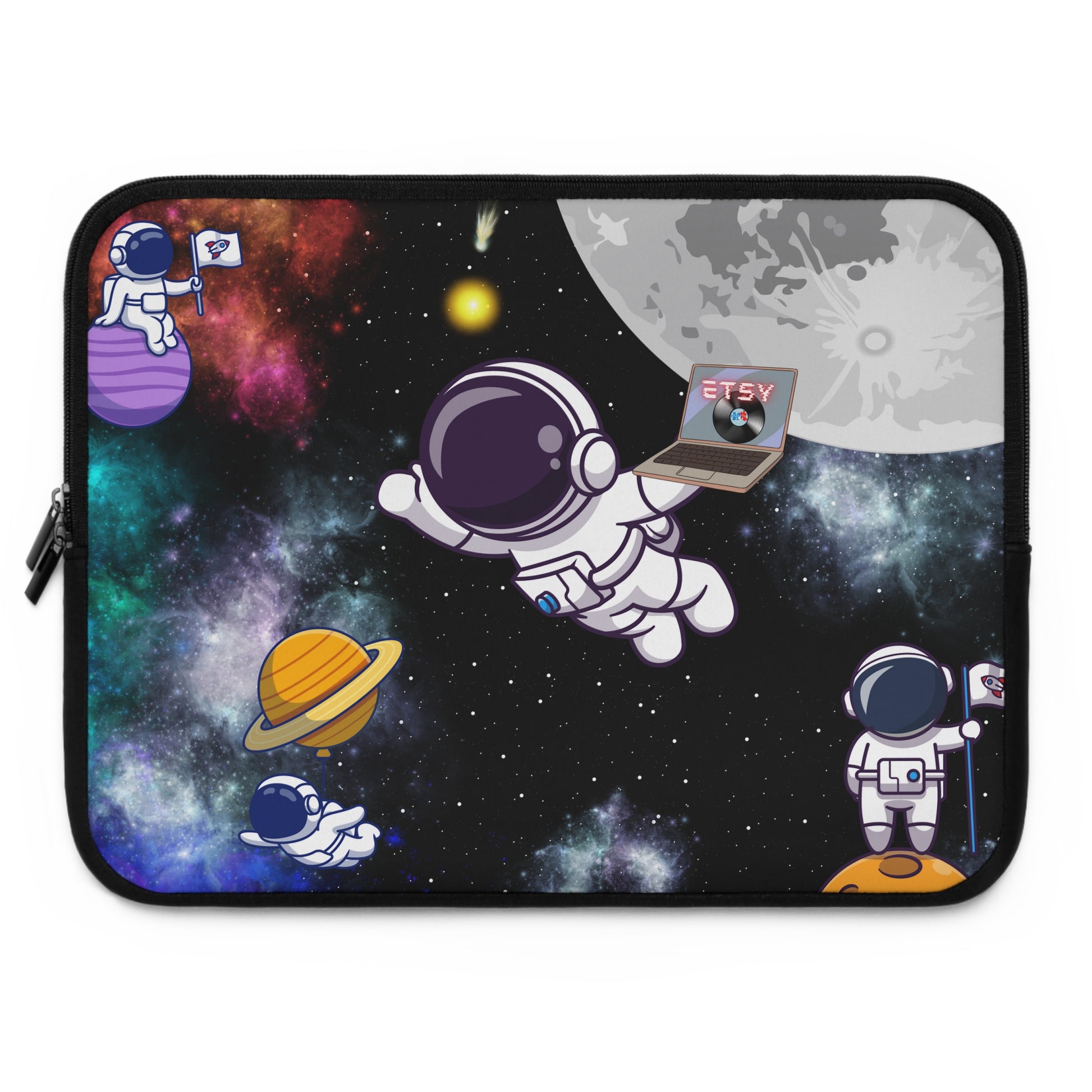 Junior Astronauts Laptop Sleeve - Misfit Marketing Designs