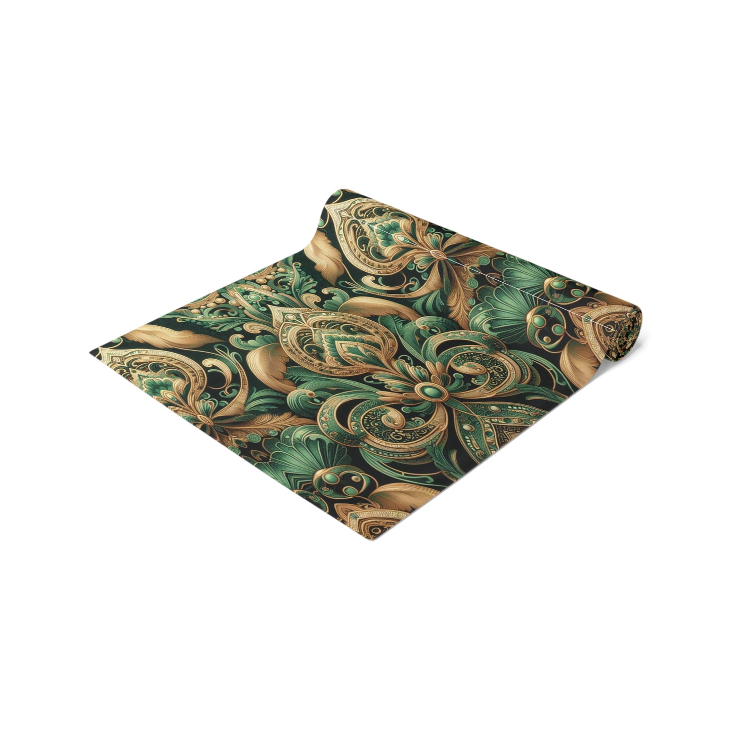 Ornate Emerald Table Runner