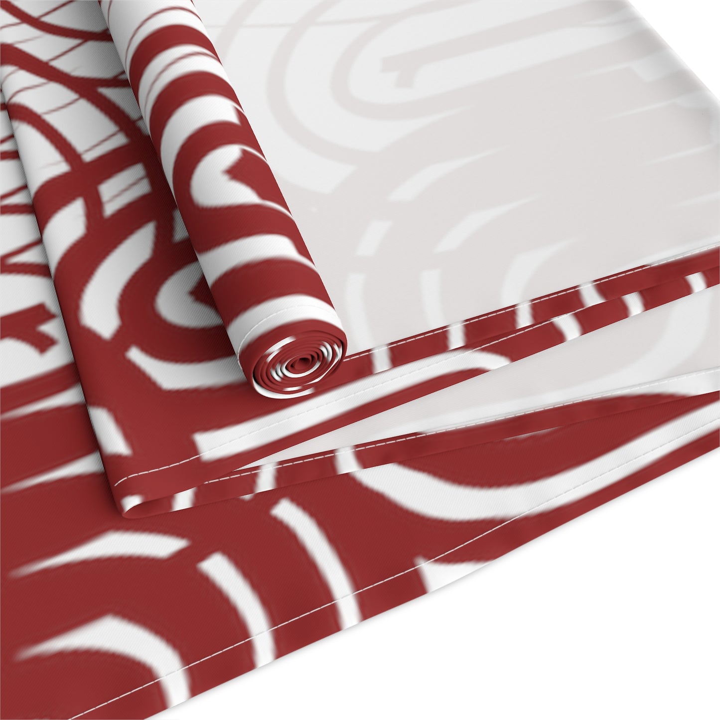 Burgundy Lines Table Runner - Elegant and Stylish - Misfit Marketing Design Studios