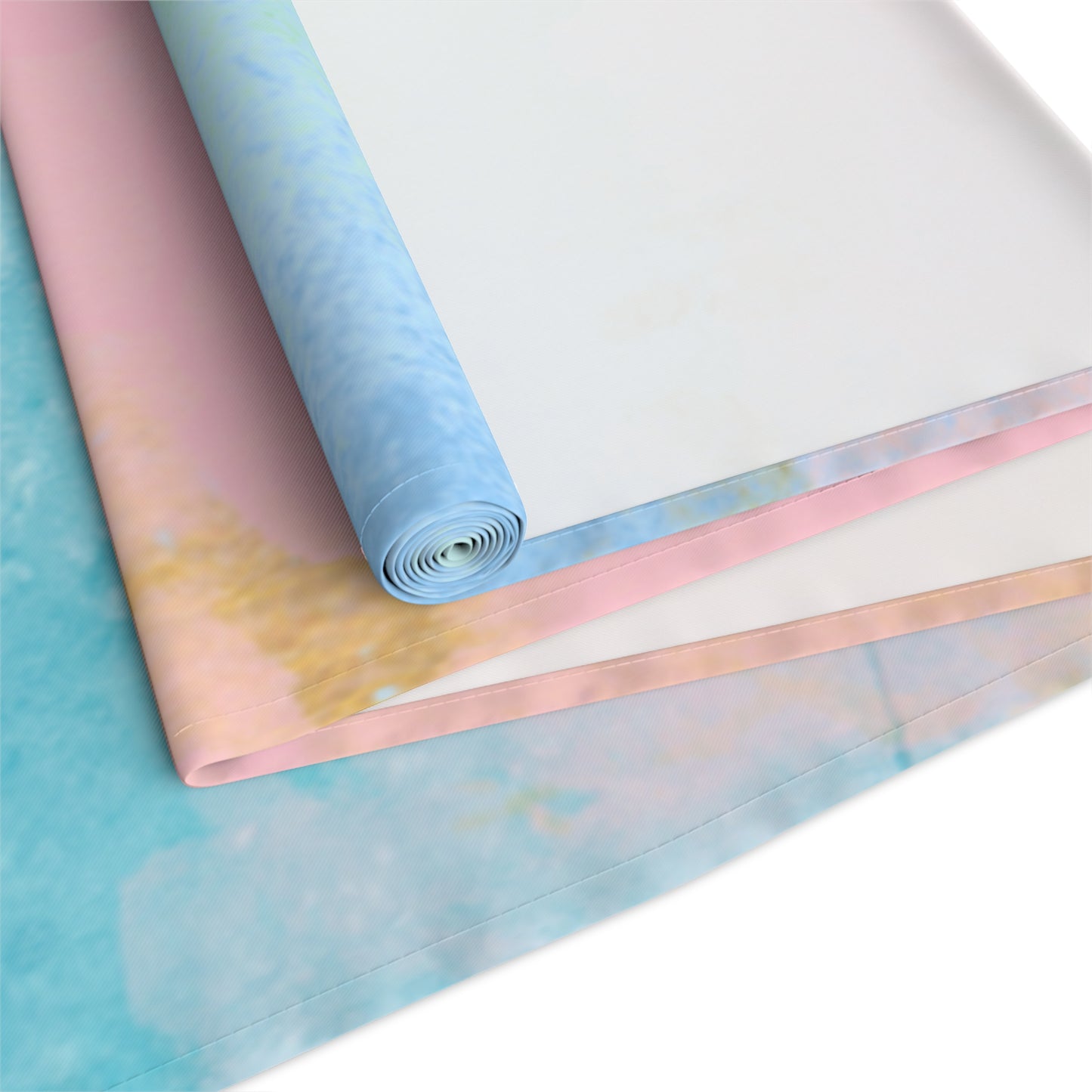 Soft Pastel Abstract Table Runner - Beautiful Home Decor Accessory - Misfit Marketing Design Studios