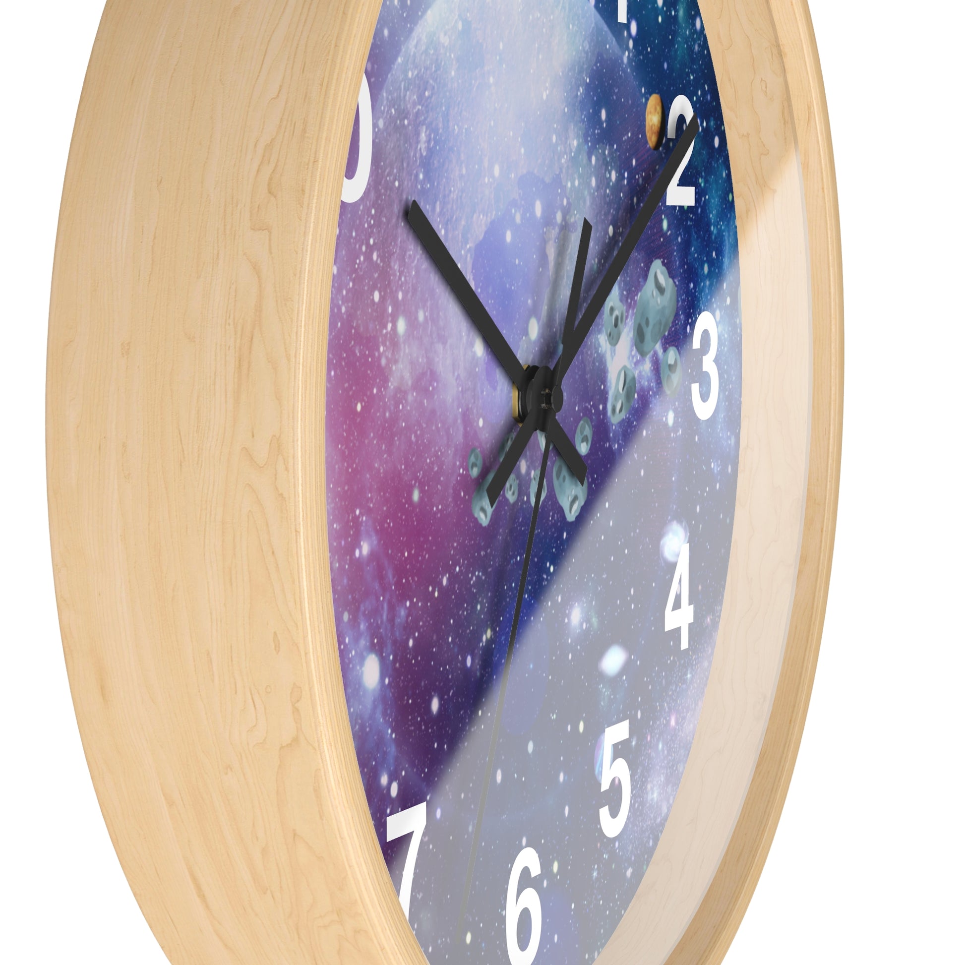 Space and Time Wall Clock - Modern Home Decor Accessory - Misfit Marketing Design Studios