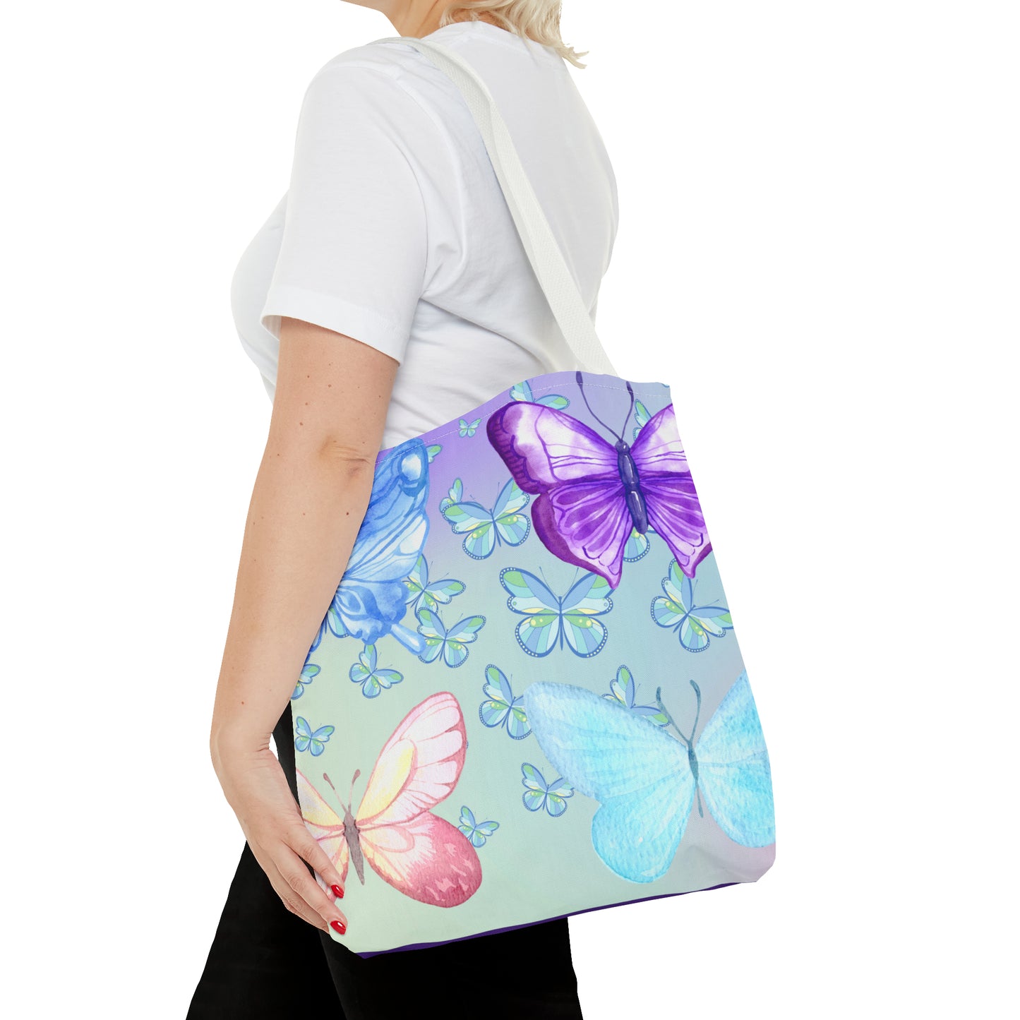 Pastel Butterfly Tote Bag - Soft and Stylish for Every Occasion - Misfit Marketing Design Studios