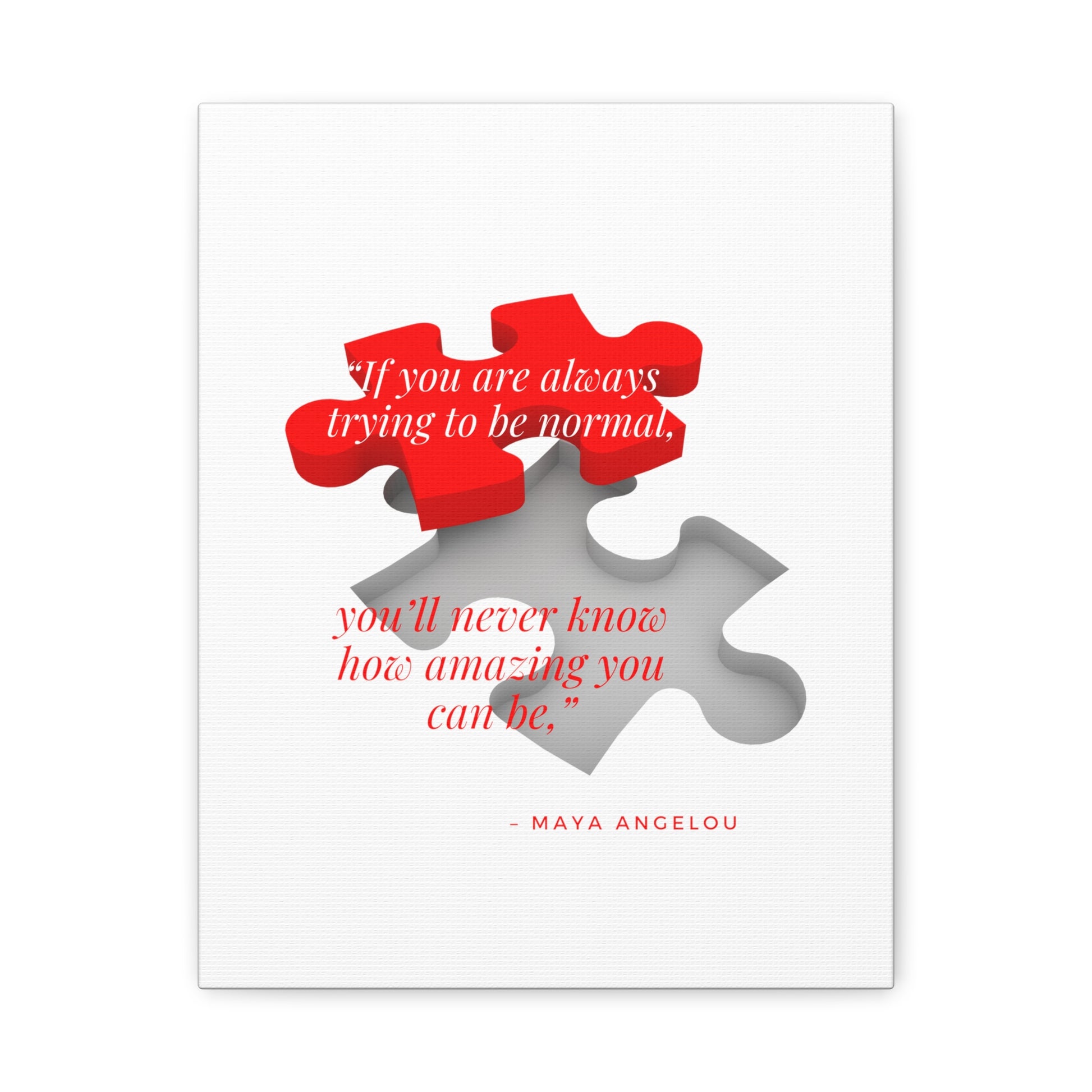 Matte Stretched Quote Canvas - Misfit Marketing Design Studios