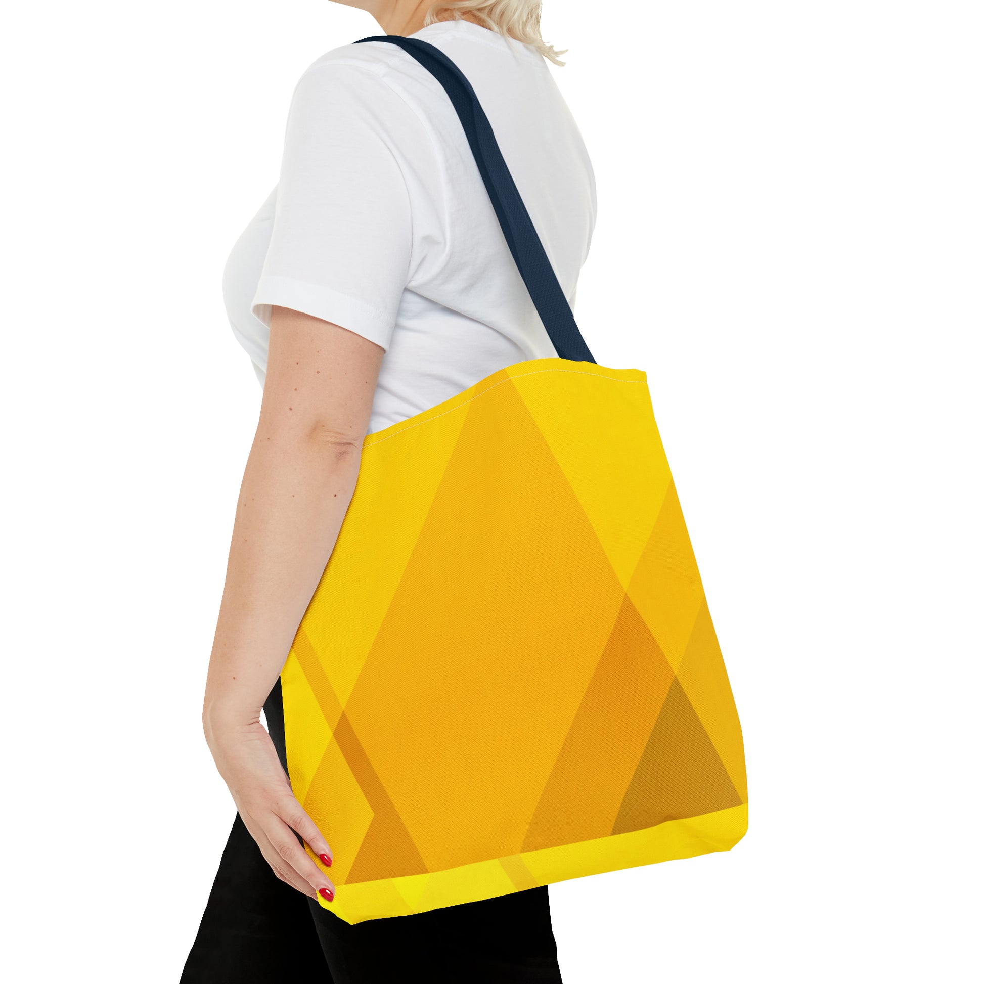 Golden Yellow Abstract Spring Tote - Vibrant Stylish and Perfect for the Season - Misfit Marketing Design Studios