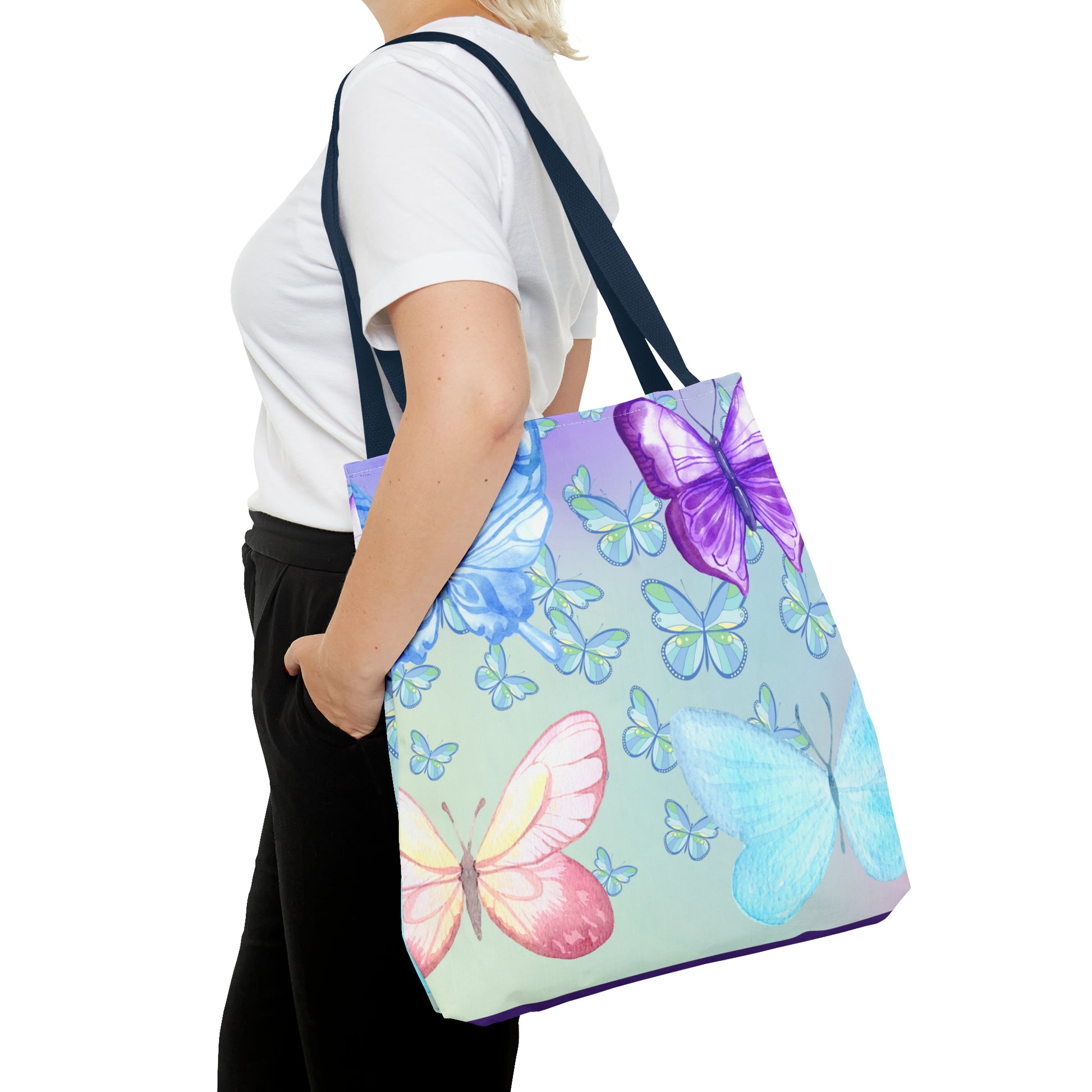 Pastel Butterfly Tote Bag - Soft and Stylish for Every Occasion - Misfit Marketing Design Studios