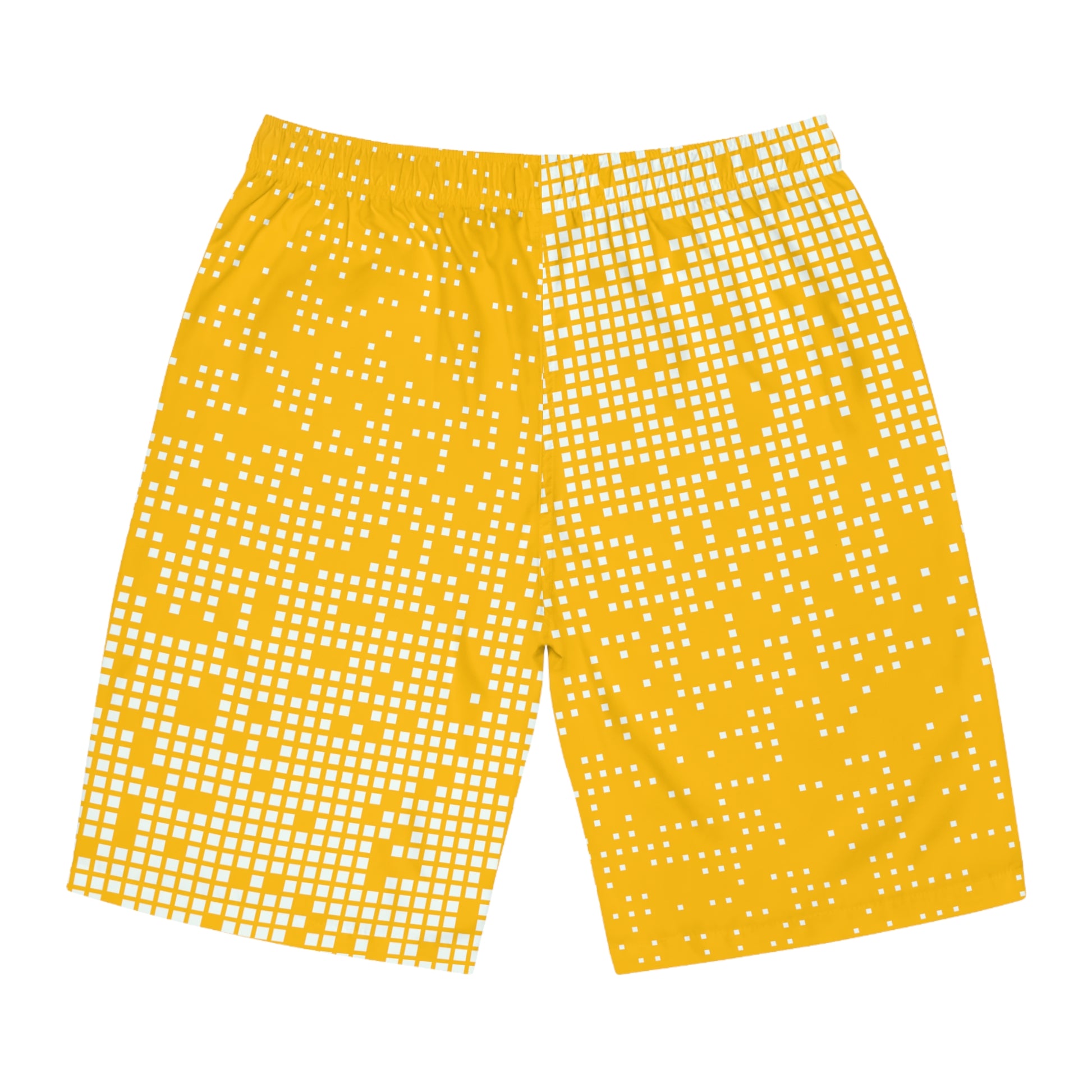 Amber Gradient Dot Mens Board Shorts - Trendy Summer Swimwear - Misfit Marketing Design Studios