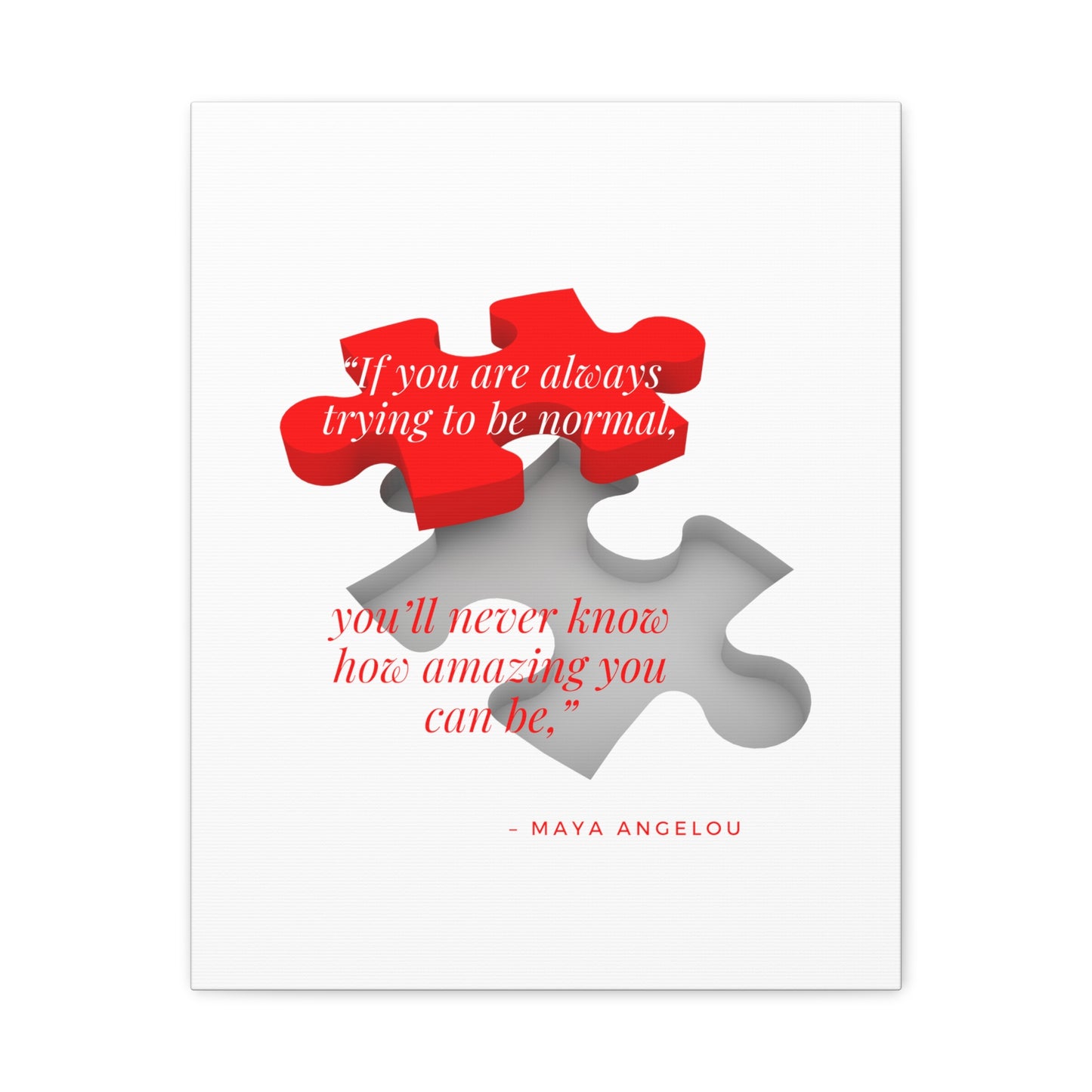 Matte Stretched Quote Canvas - Misfit Marketing Design Studios