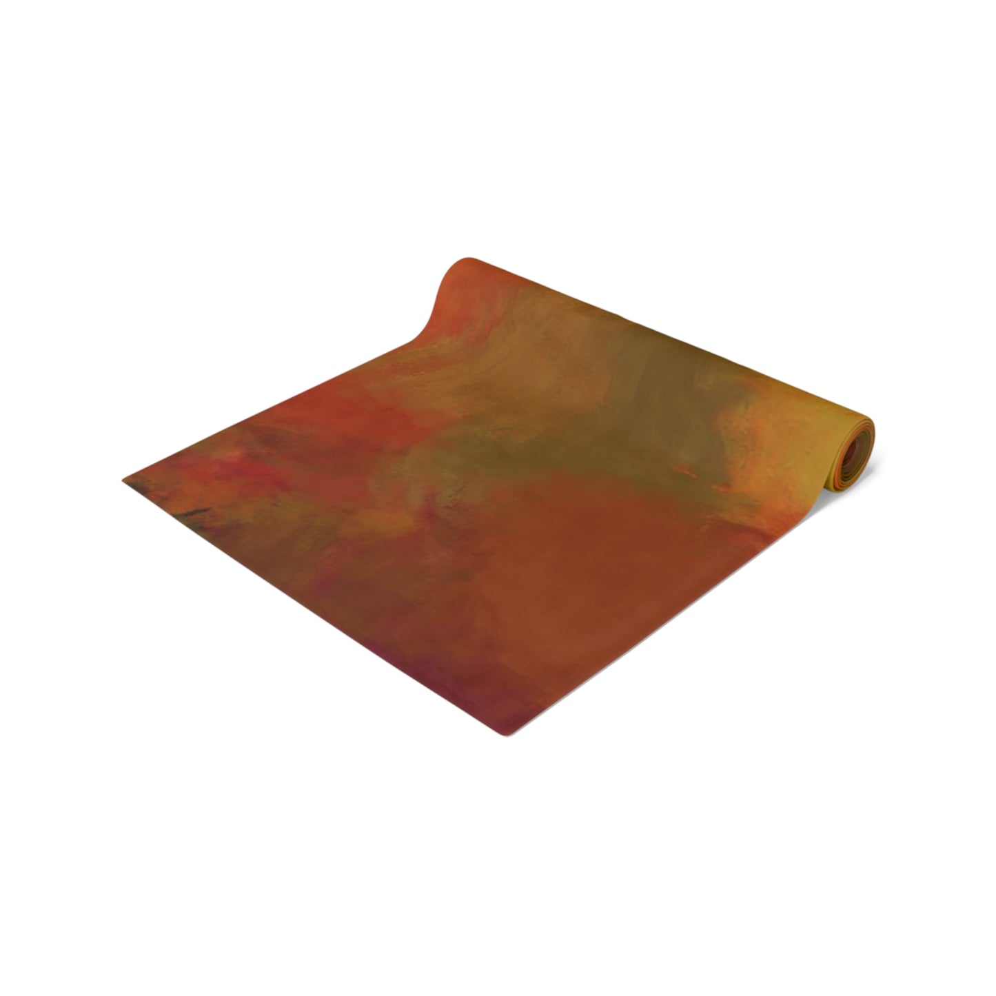 Copper Abstract Table Runner - Unique Home Decor - Handcrafted Design - Misfit Marketing Design Studios