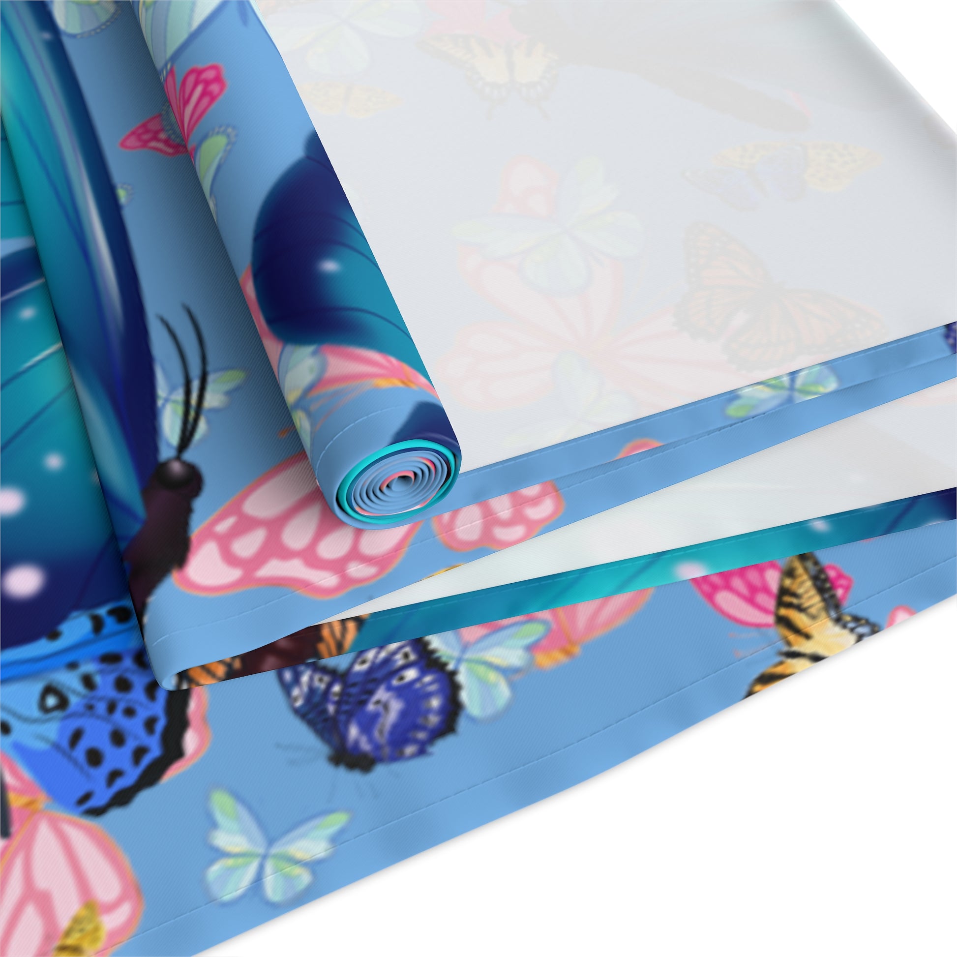 Blue Butterfly Medley Table Runner - Elegant Home Decor for Any Occasion - Misfit Marketing Design Studios