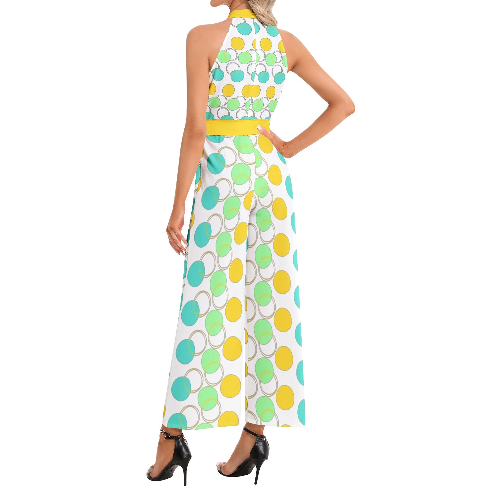 Vibrant Belted Summer Jumpsuit - Perfect For Your Sunny Adventures - Misfit Marketing Design Studios