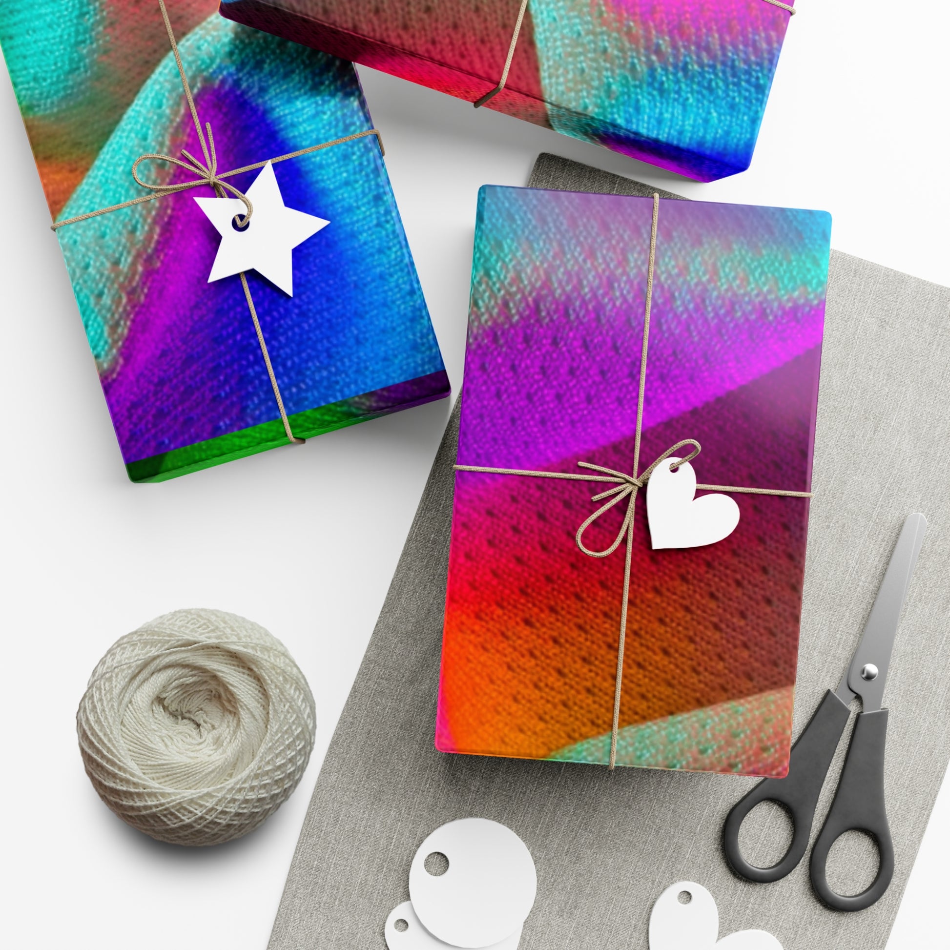 Multi Colorful Gift Wrap Paper - Misfit Marketing Design Studios