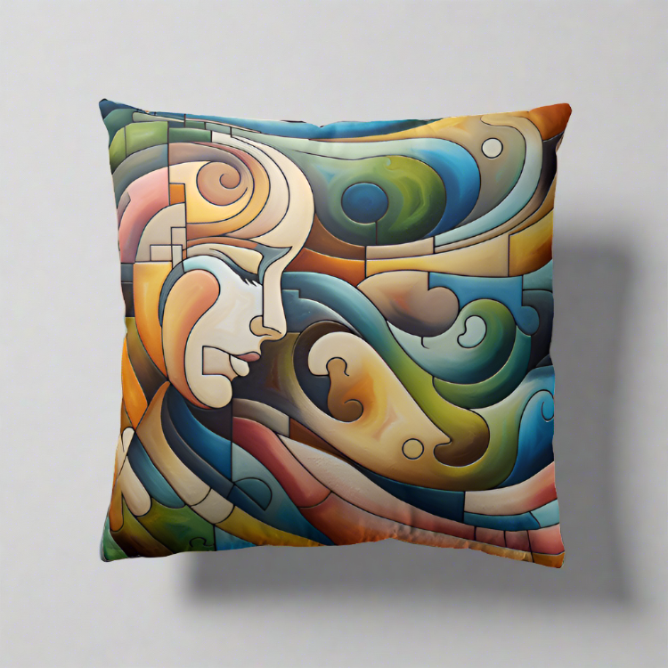 Premium Art Deco Throw Pillow - Hypoallergenic  Stylish Design - Perfect for Any Living Space - Misfit Marketing Design Studios